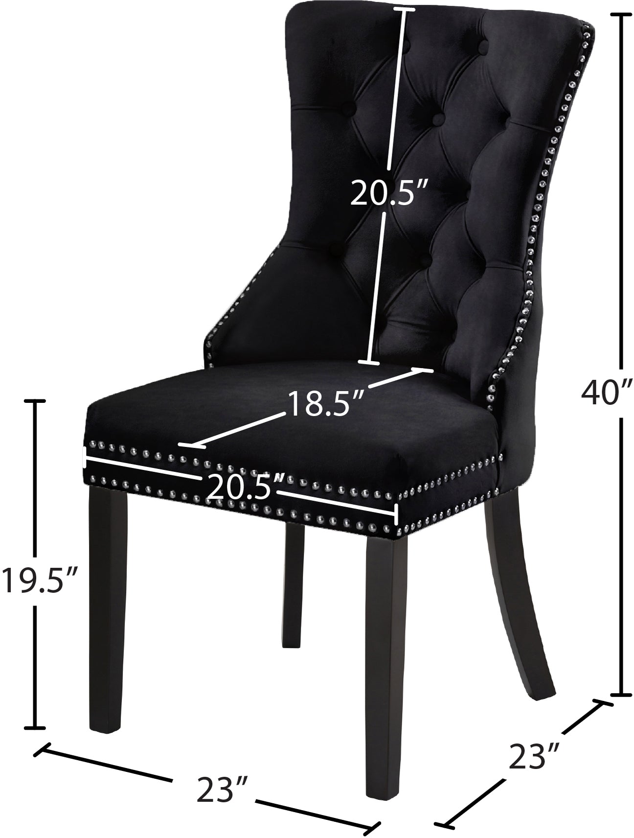 Nikki Velvet Dining Chair - Furniture Depot