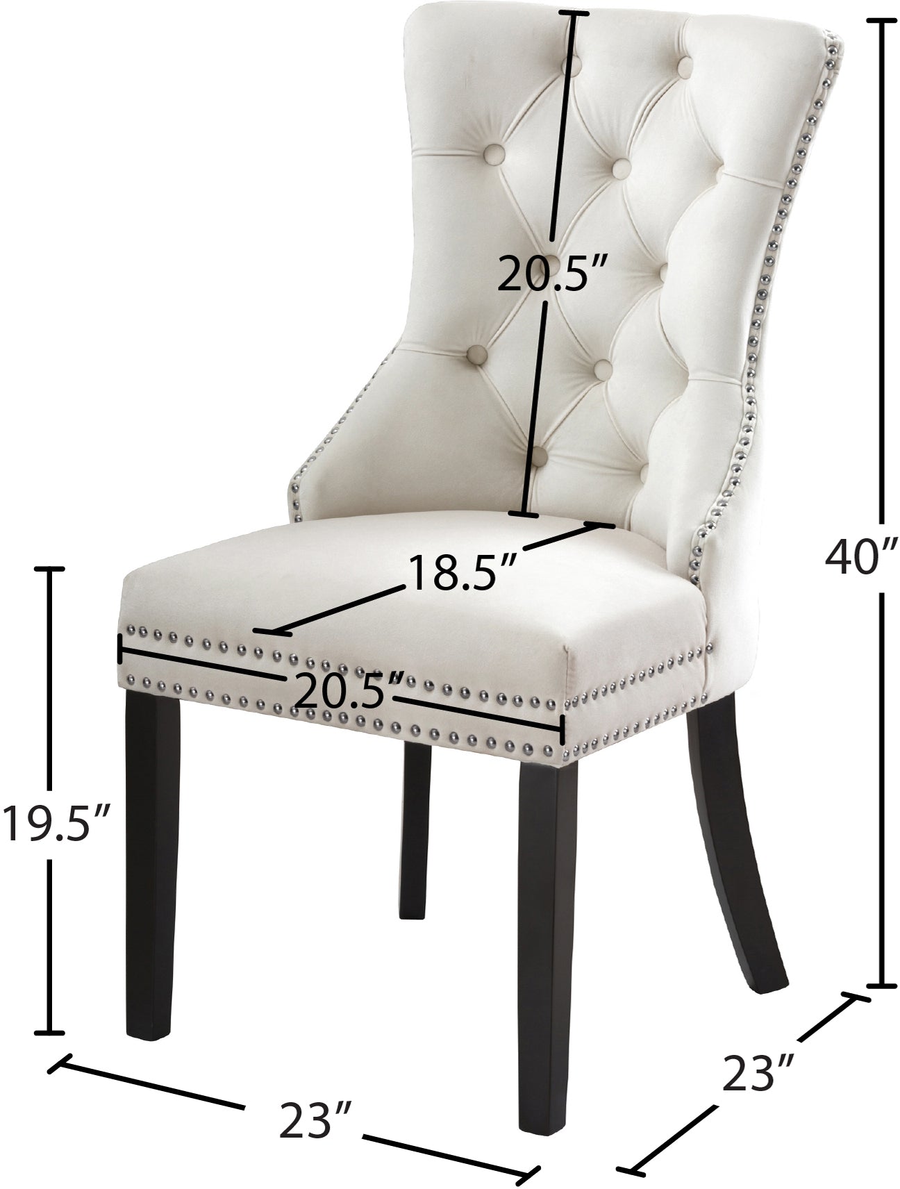 Nikki Velvet Dining Chair - Furniture Depot