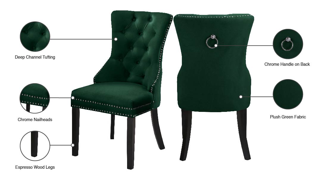 Nikki Velvet Dining Chair - Furniture Depot