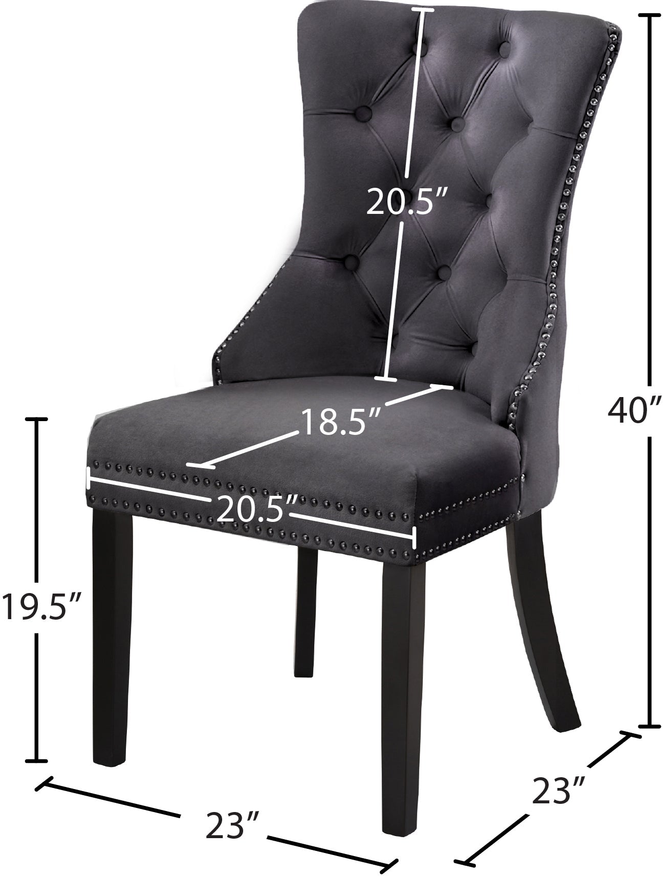 Nikki Velvet Dining Chair - Furniture Depot
