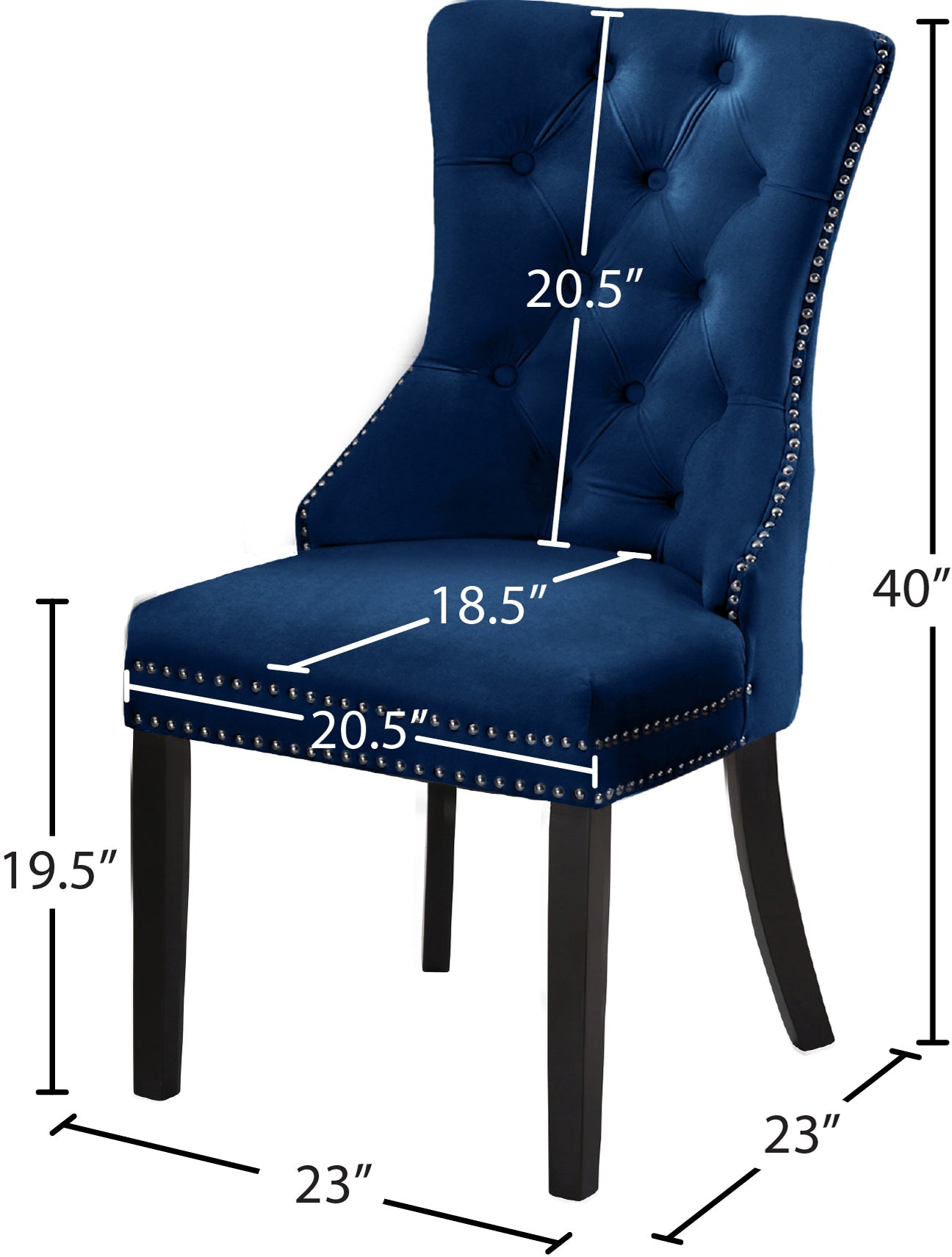 Nikki Velvet Dining Chair - Furniture Depot