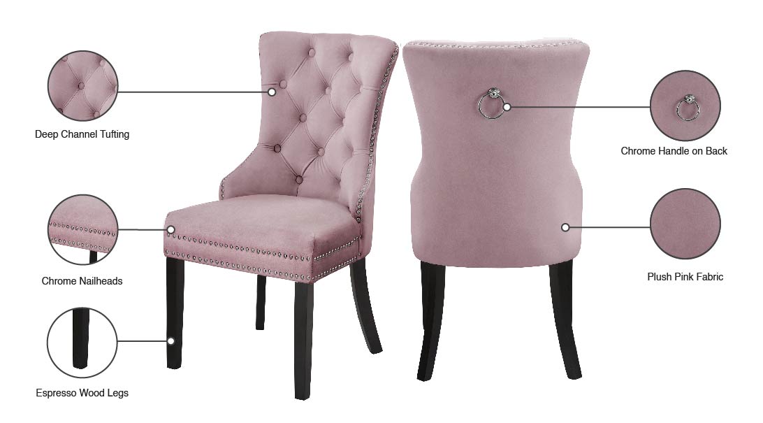 Nikki Velvet Dining Chair - Furniture Depot