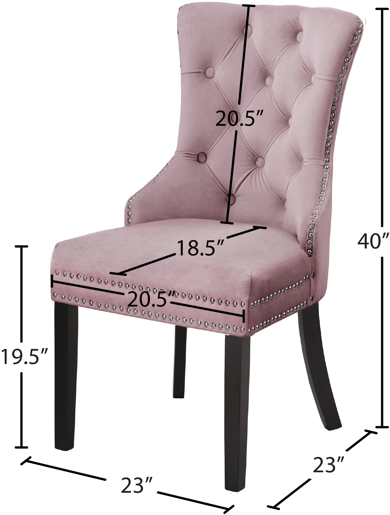 Nikki Velvet Dining Chair - Furniture Depot