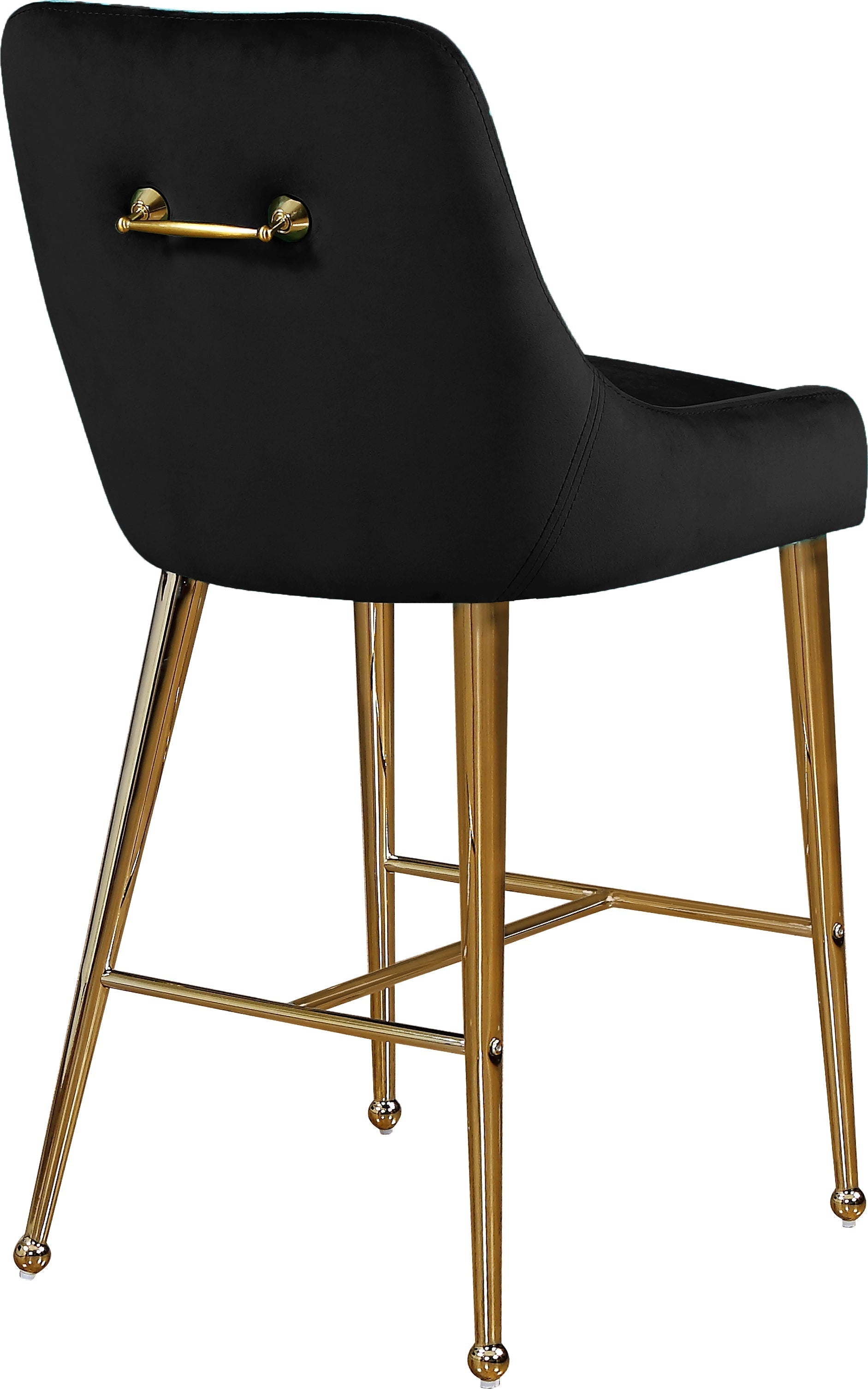 Owen Velvet Stool - Furniture Depot