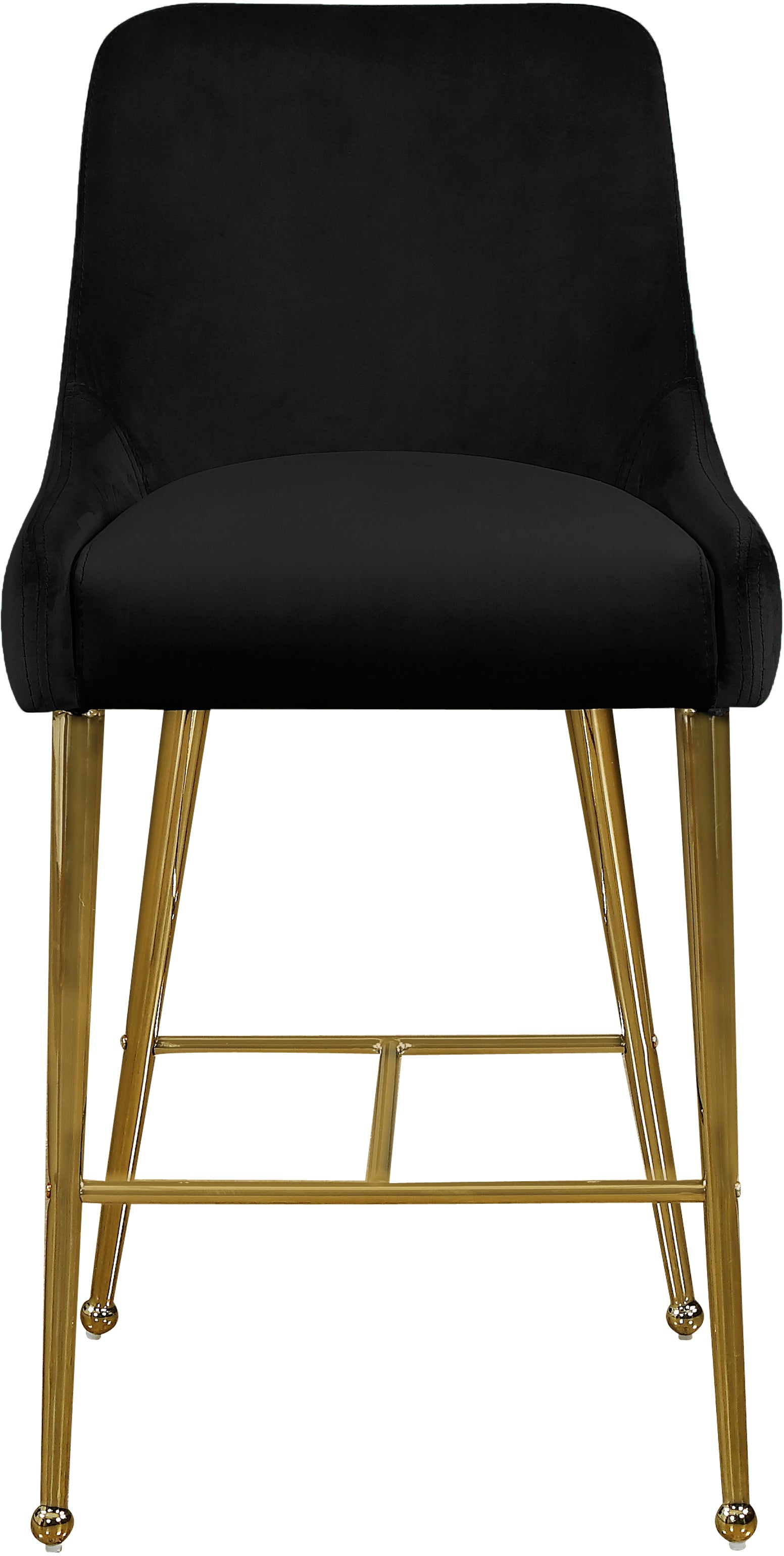 Owen Velvet Stool - Furniture Depot