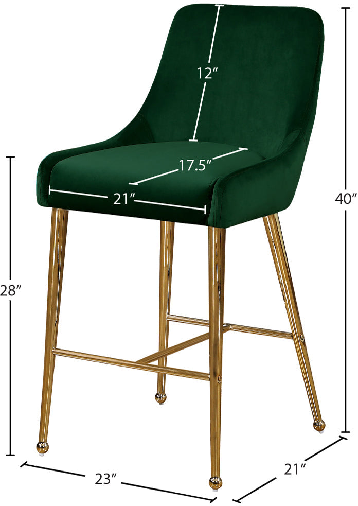 Owen Velvet Stool - Furniture Depot
