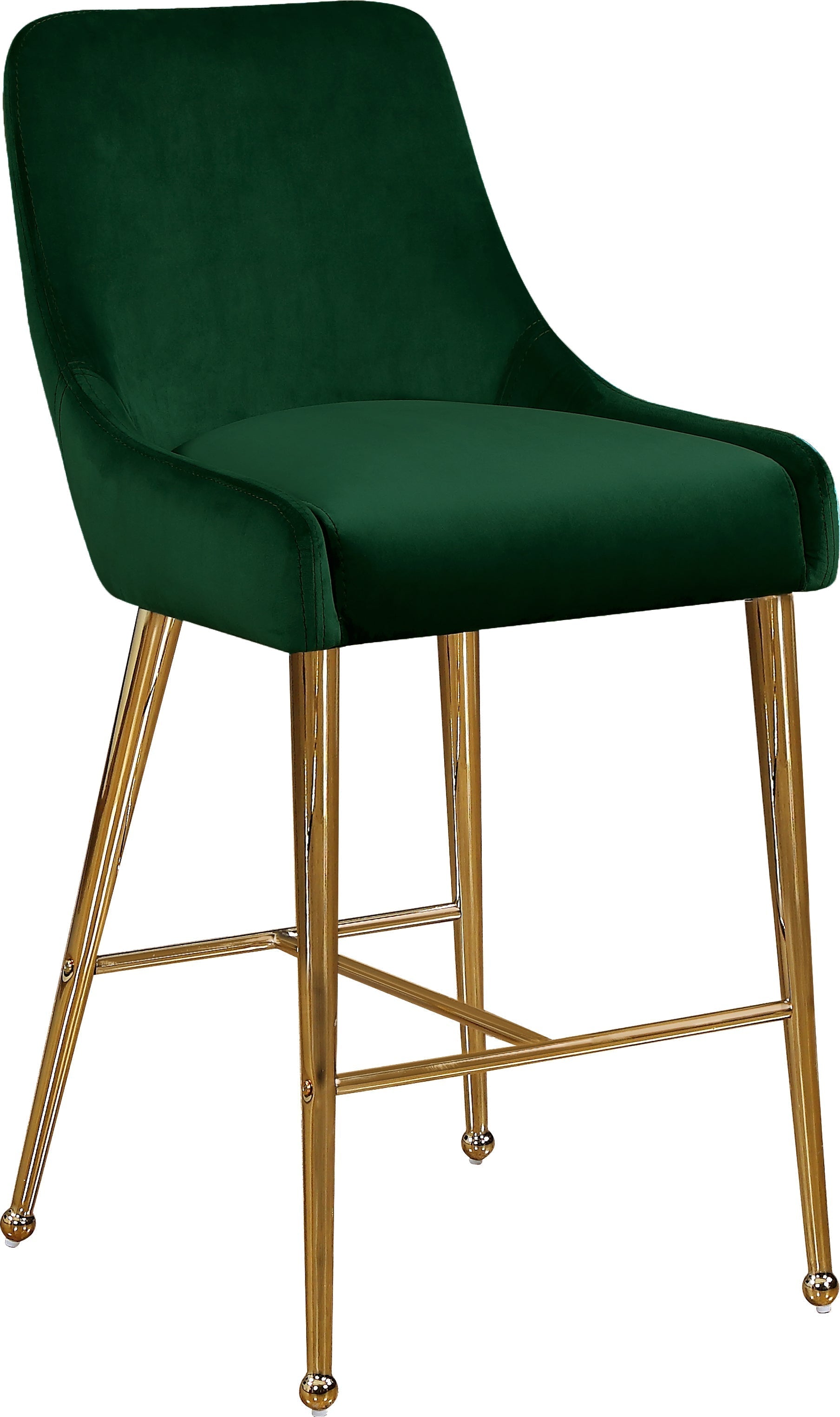 Owen Velvet Stool - Furniture Depot
