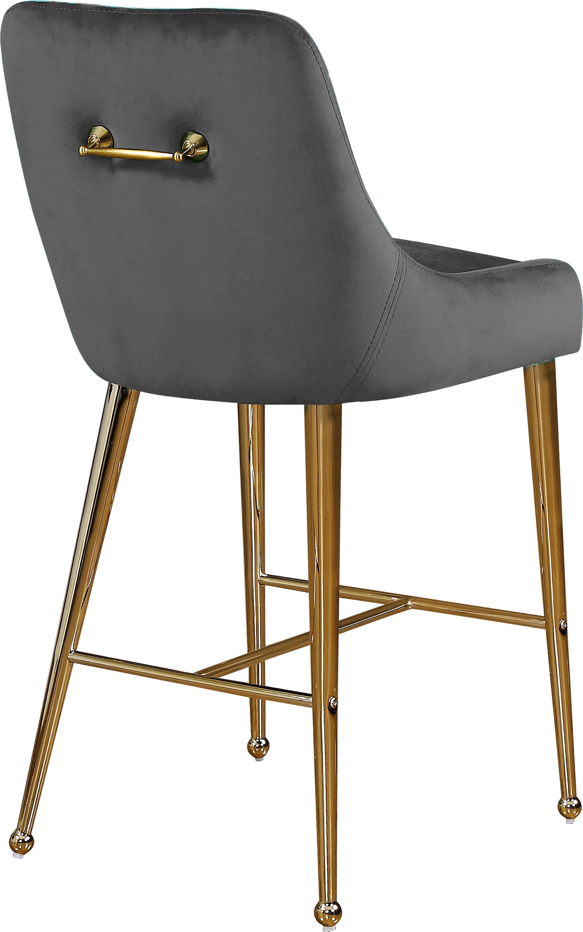 Owen Velvet Stool - Furniture Depot