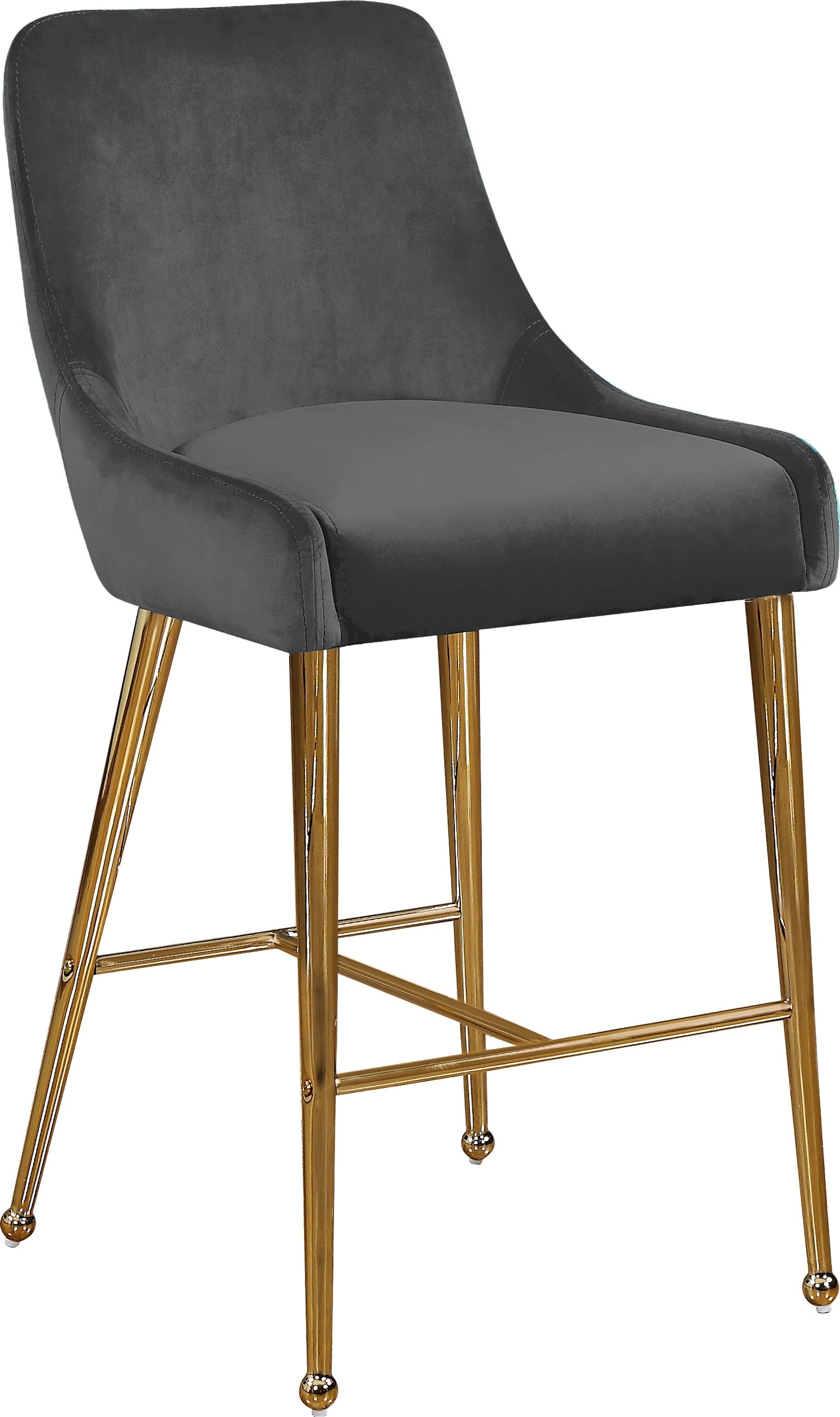 Owen Velvet Stool - Furniture Depot