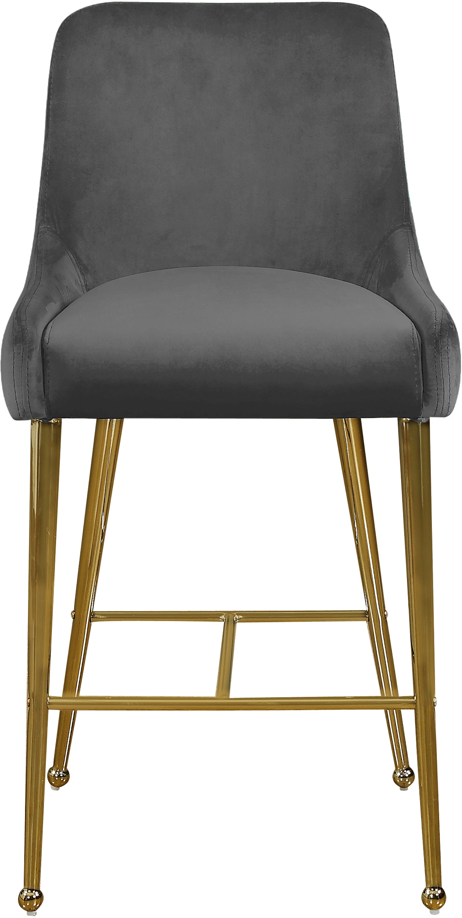 Owen Velvet Stool - Furniture Depot