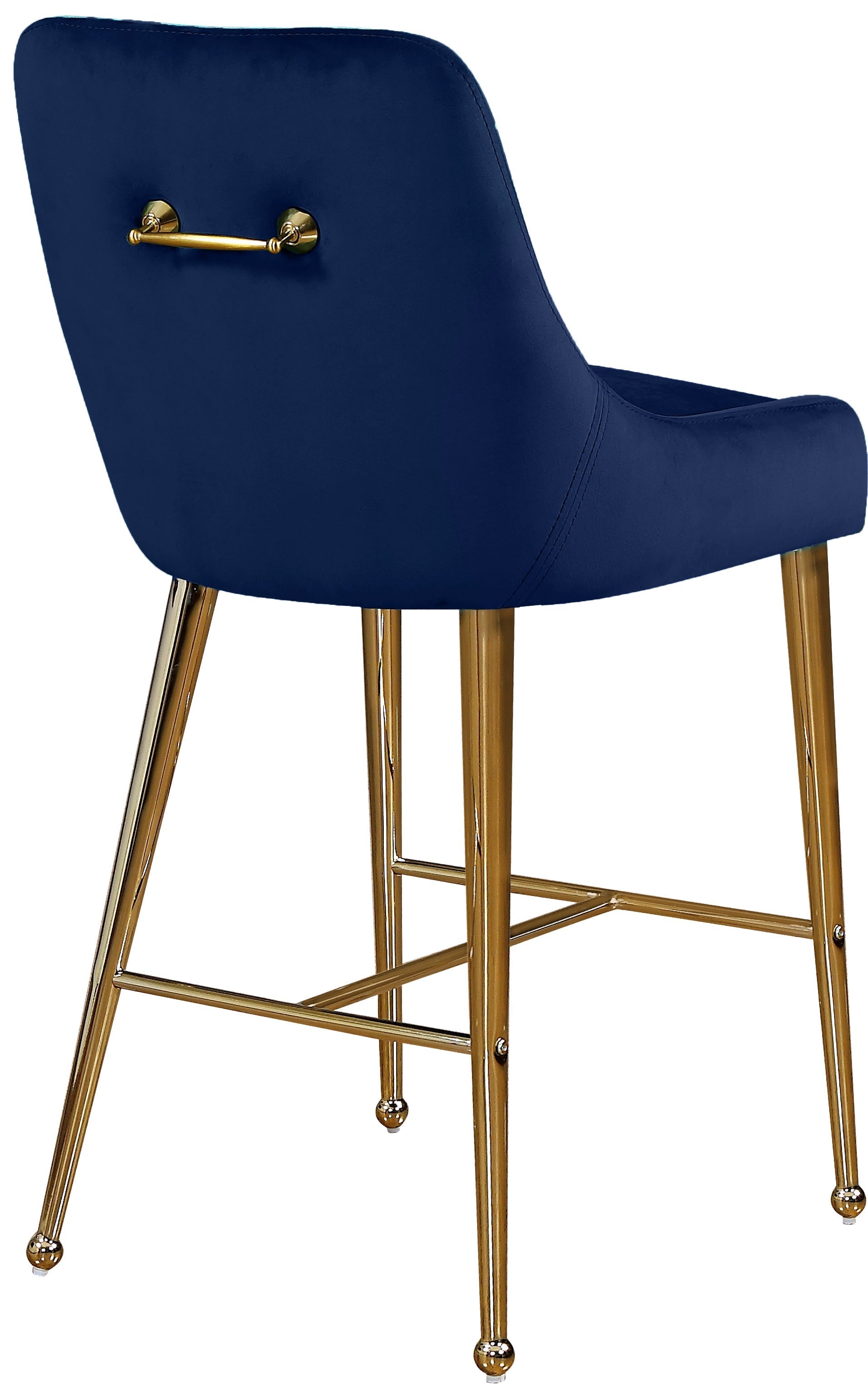 Owen Velvet Stool - Furniture Depot