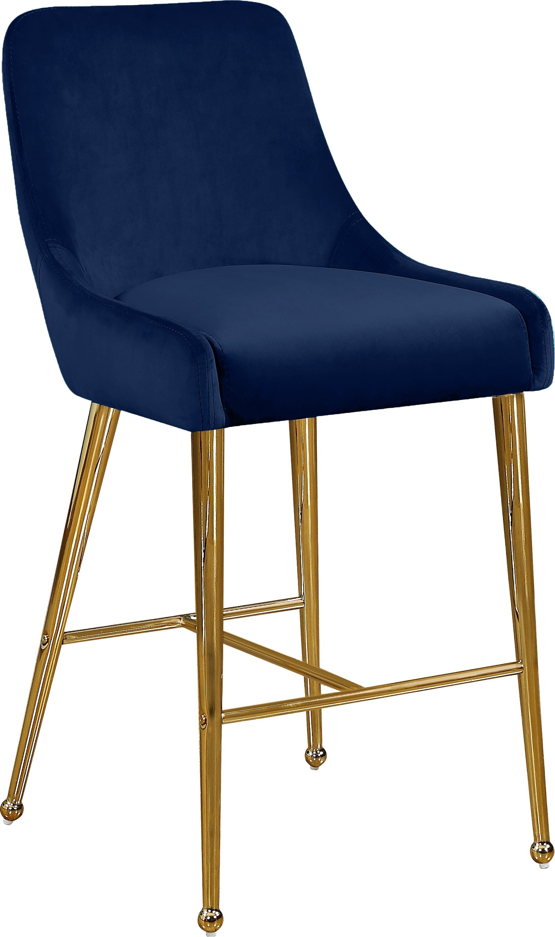 Owen Velvet Stool - Furniture Depot
