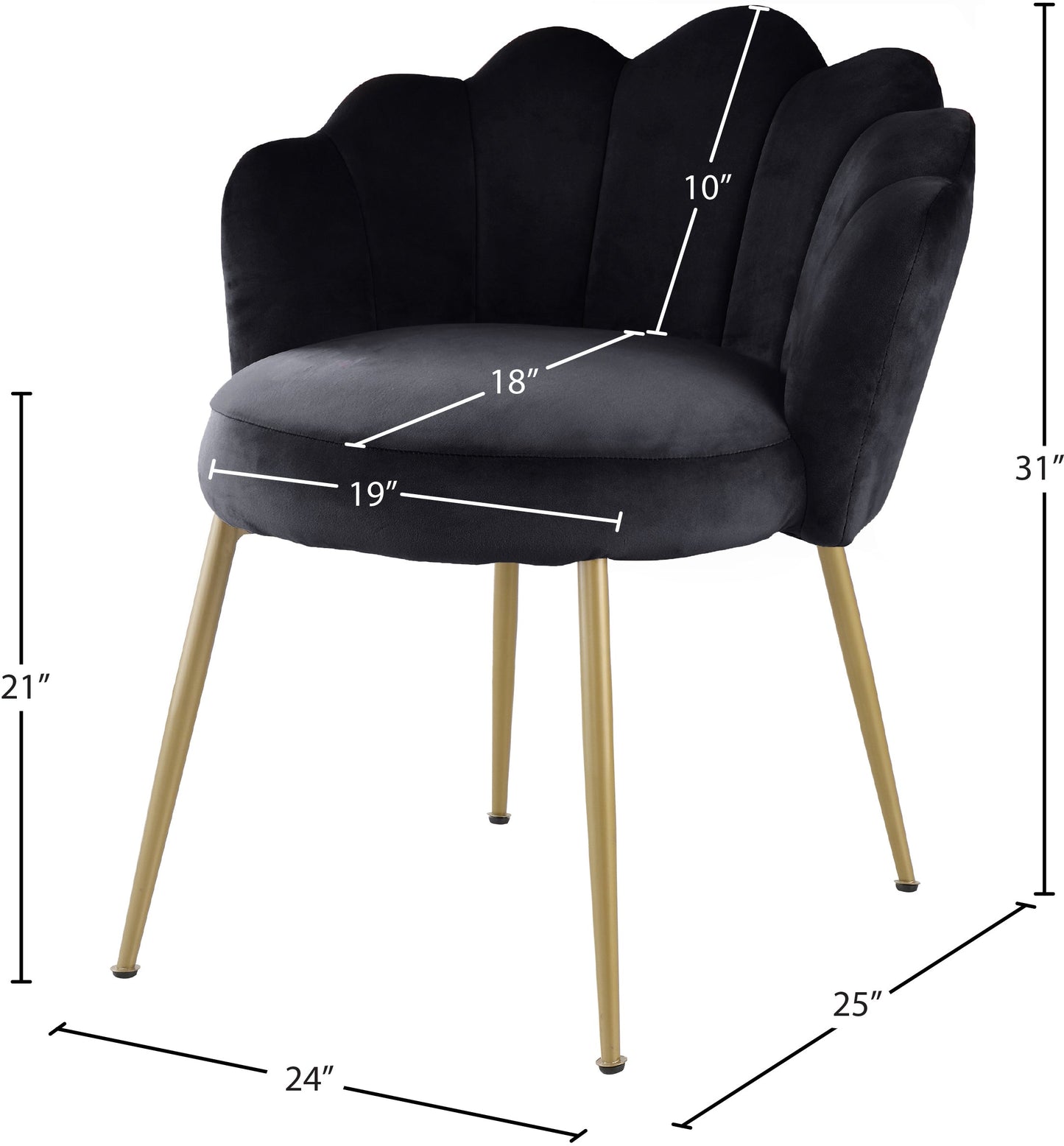 Claire Velvet Dining Chair - Furniture Depot