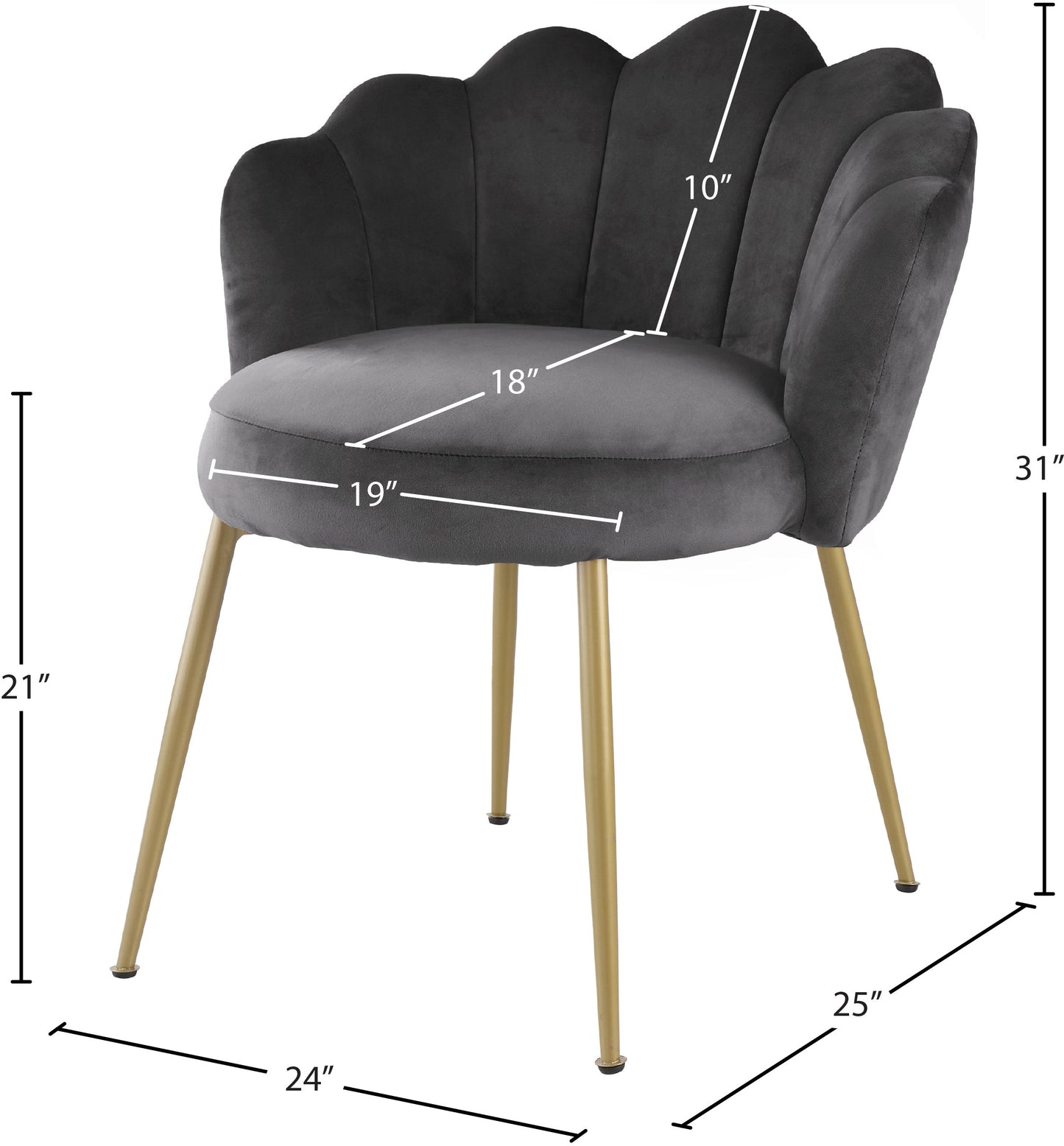 Claire Velvet Dining Chair - Furniture Depot