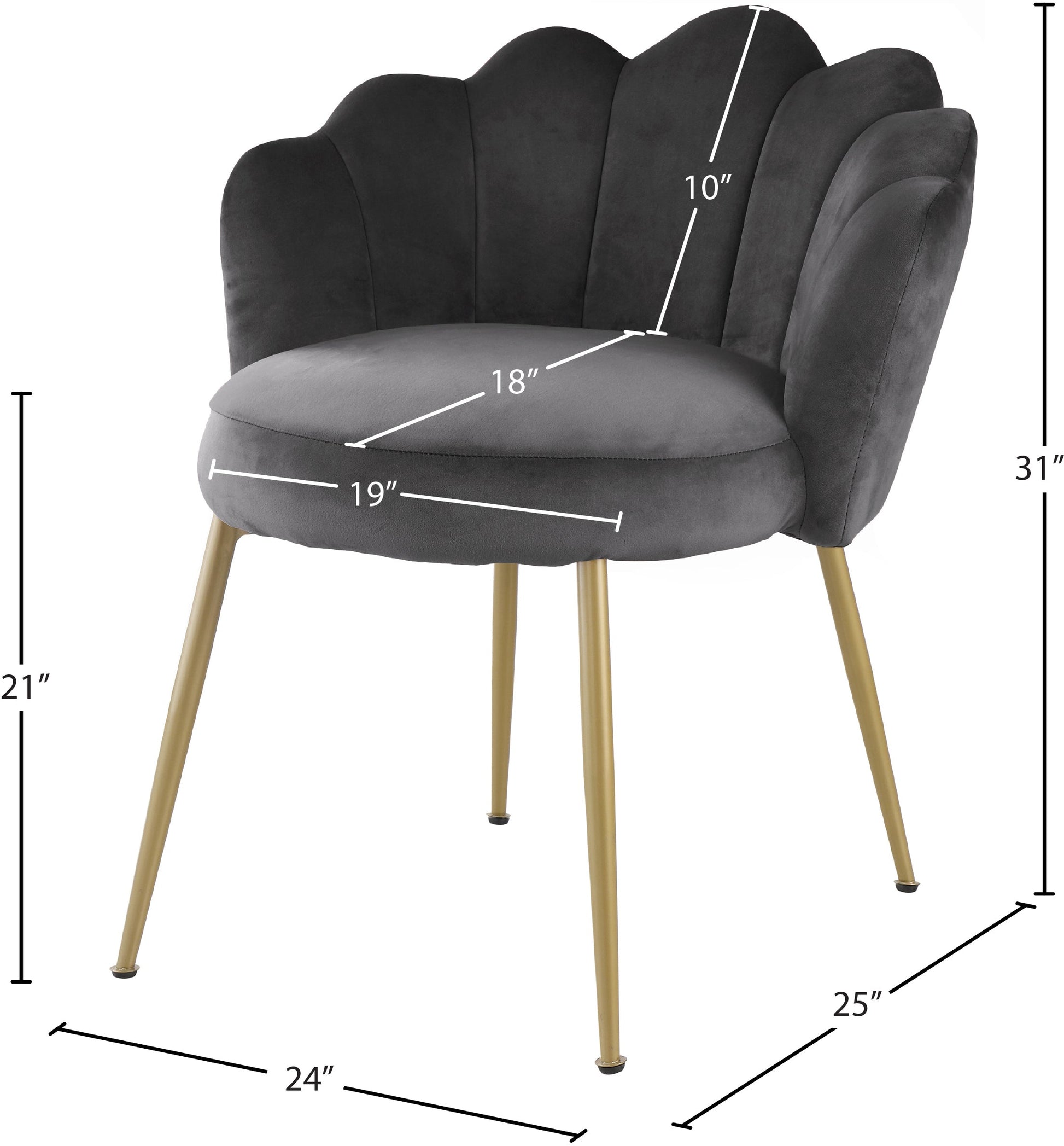 Claire Velvet Dining Chair - Furniture Depot