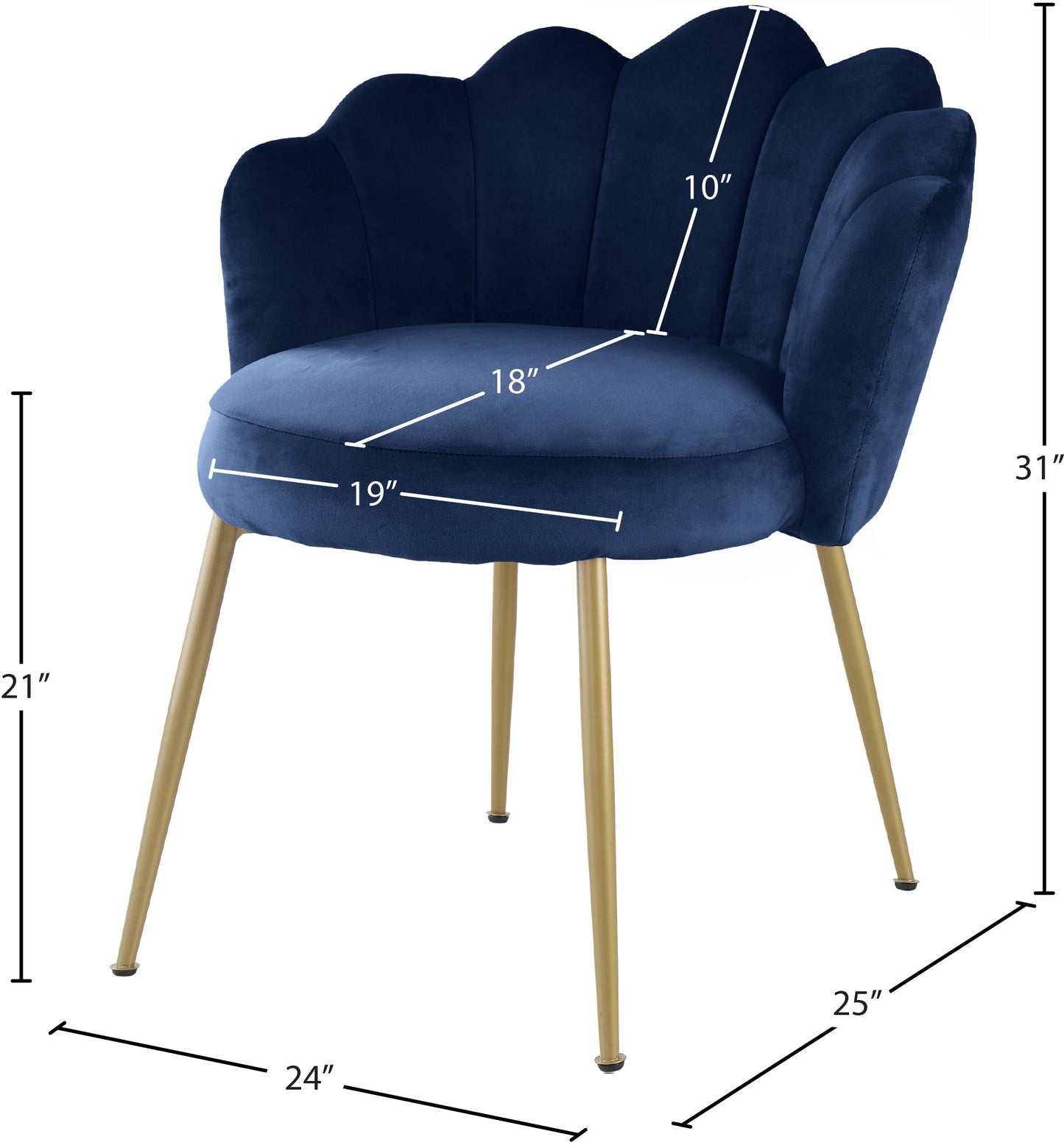 Claire Velvet Dining Chair - Furniture Depot