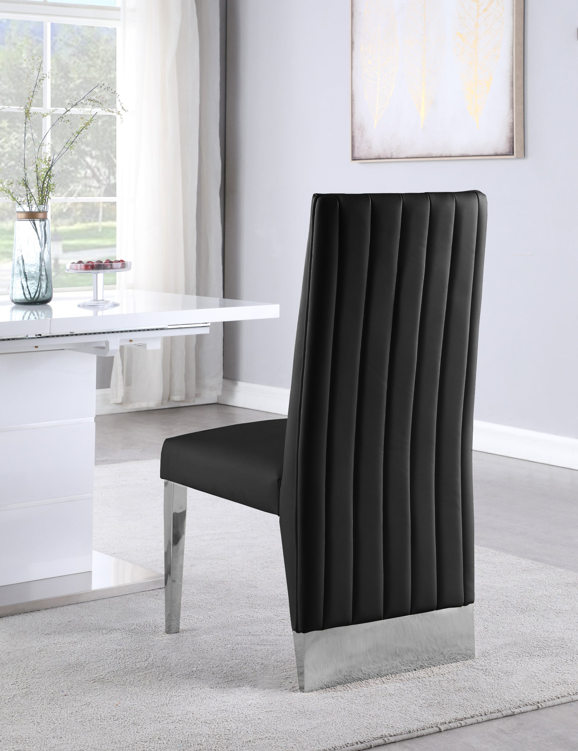 Porsha Faux Leather Dining Chair - Furniture Depot
