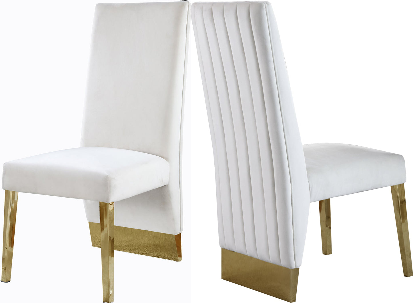Porsha Velvet Dining Chair - Furniture Depot