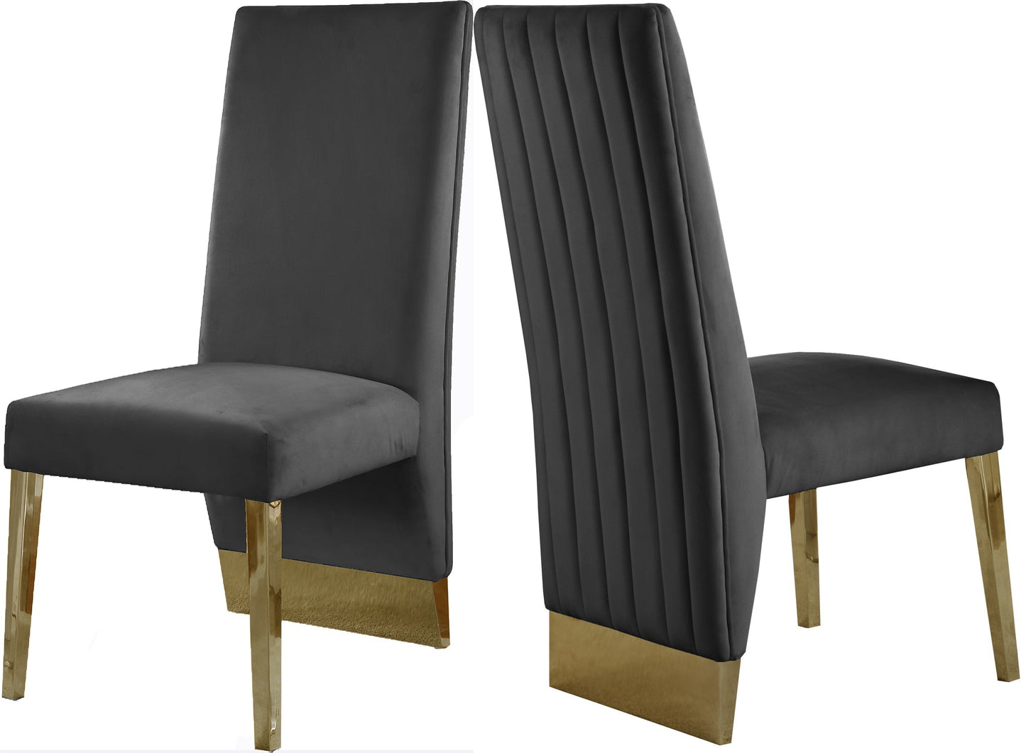 Porsha Velvet Dining Chair - Furniture Depot