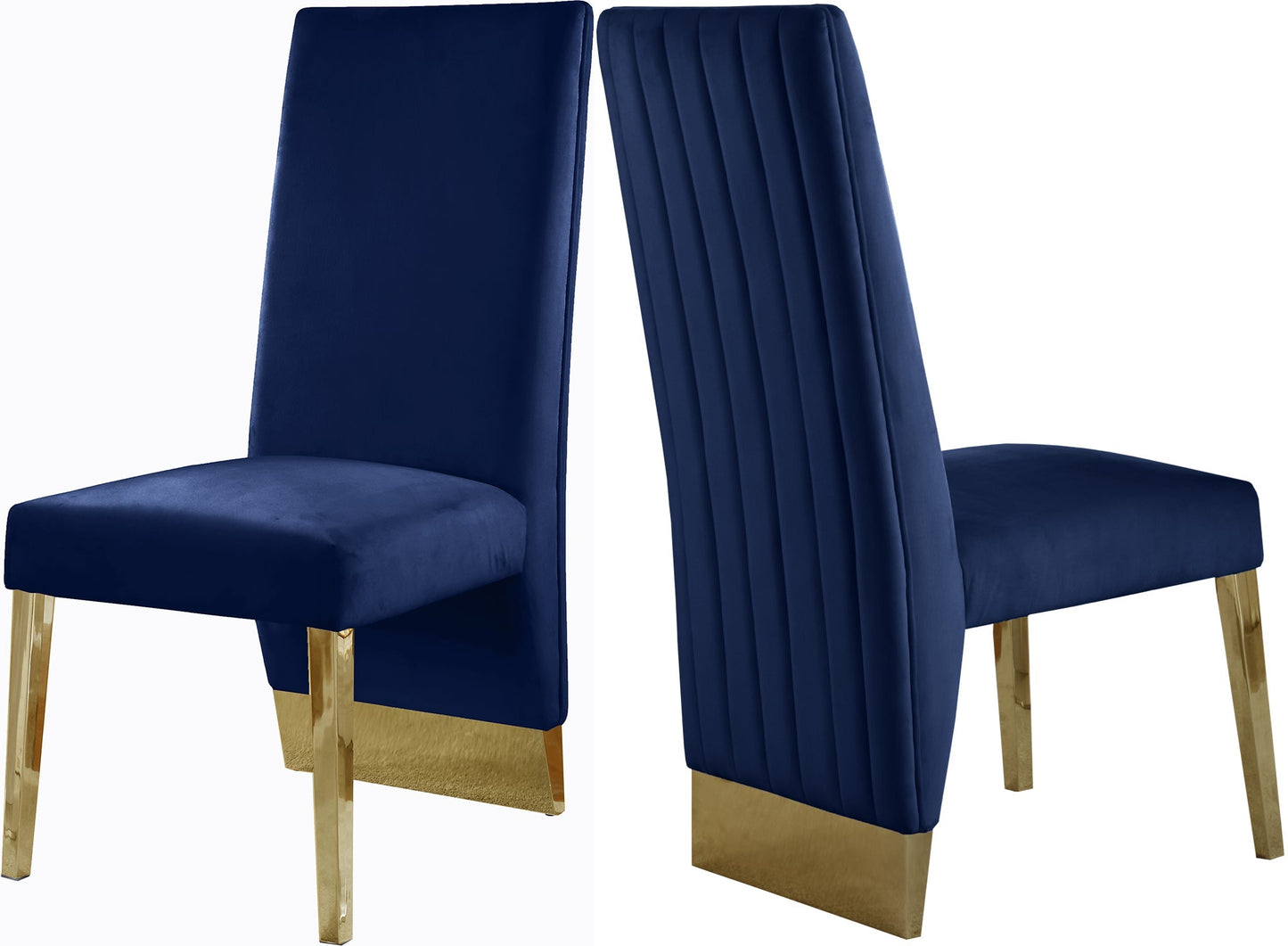 Porsha Velvet Dining Chair - Furniture Depot