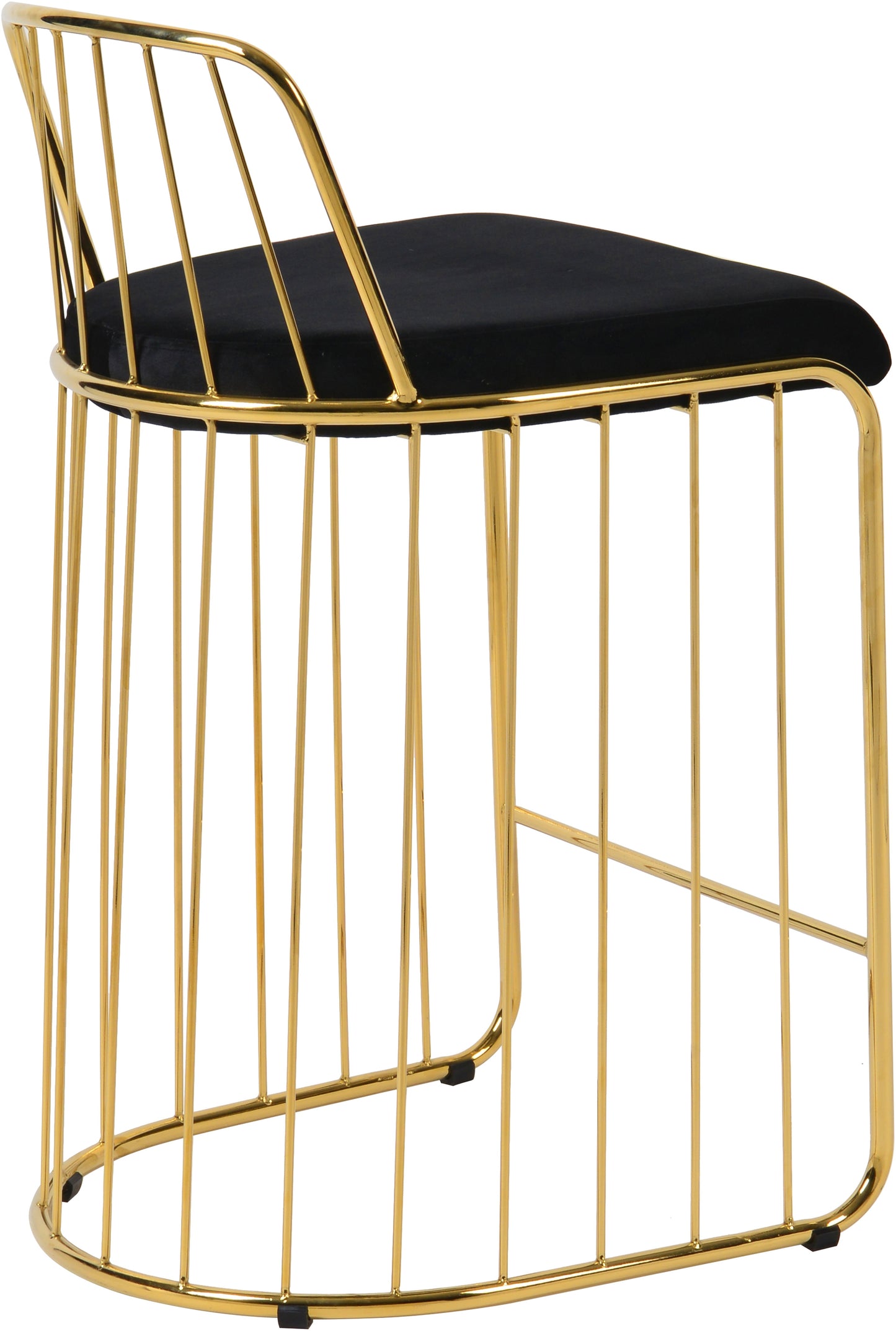 Gio Velvet Counter Stool - Furniture Depot