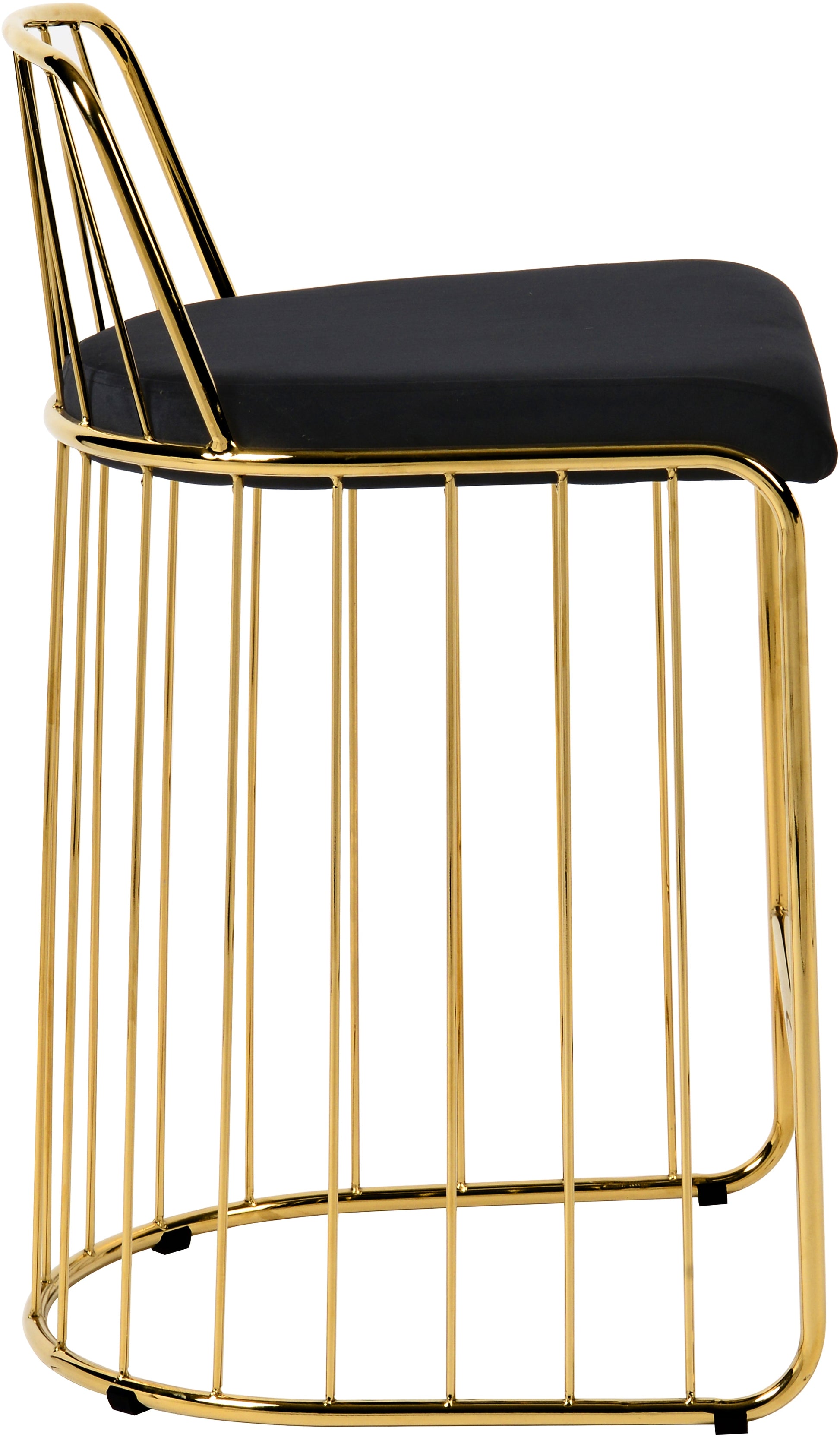 Gio Velvet Counter Stool - Furniture Depot