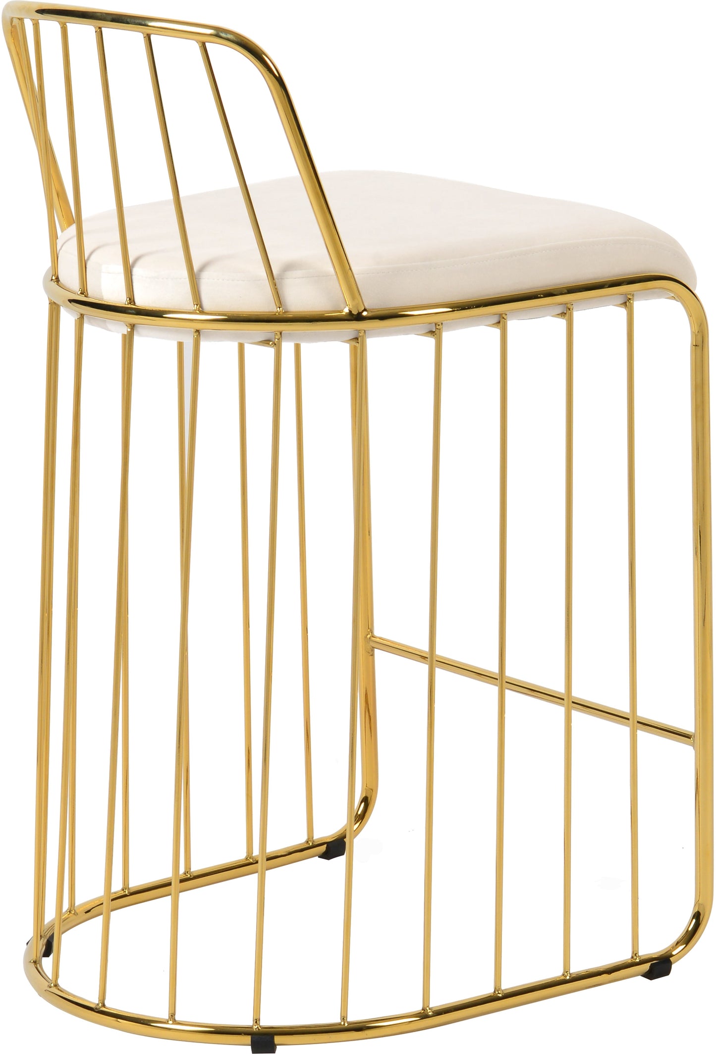 Gio Velvet Counter Stool - Furniture Depot
