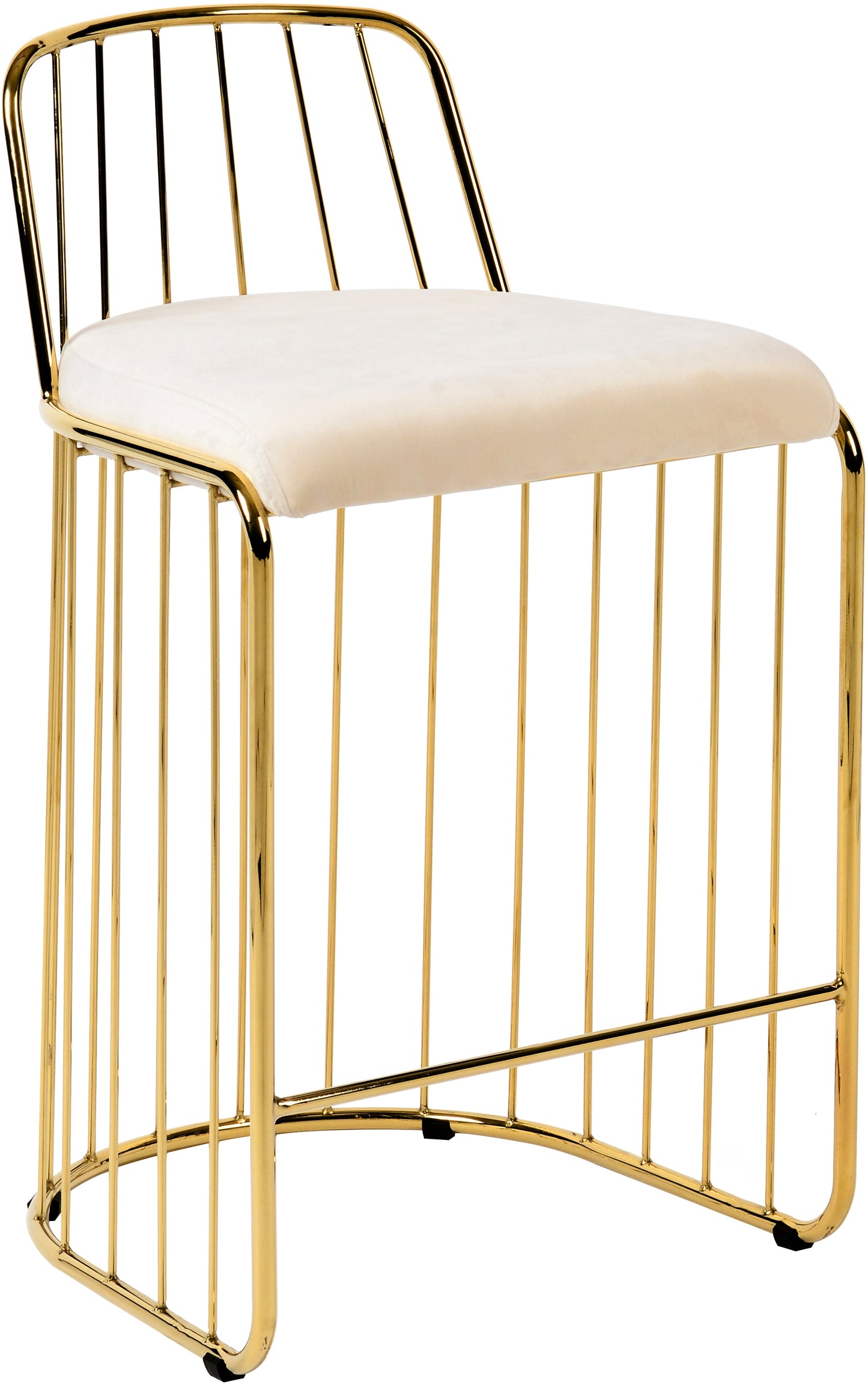 Gio Velvet Counter Stool - Furniture Depot