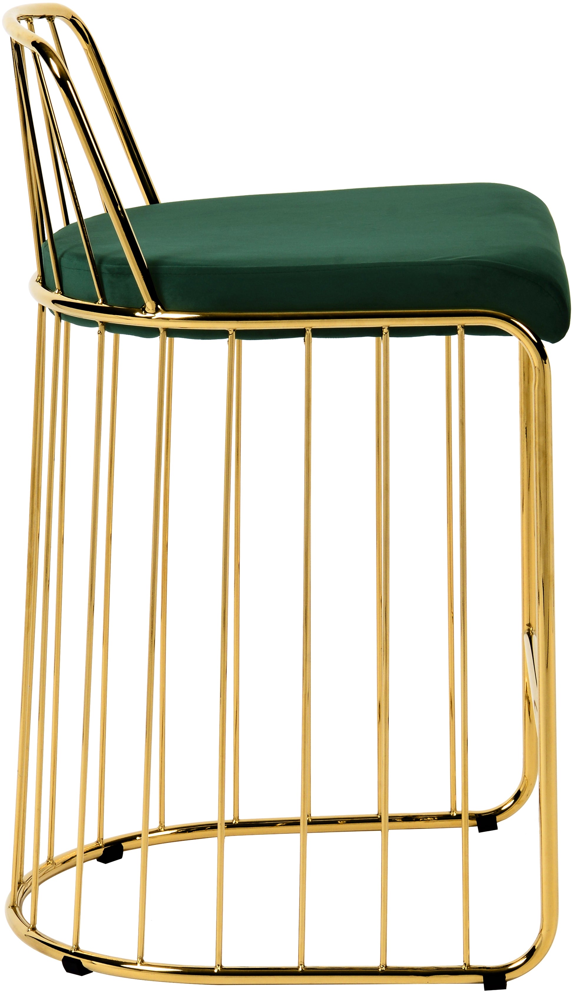Gio Velvet Counter Stool - Furniture Depot