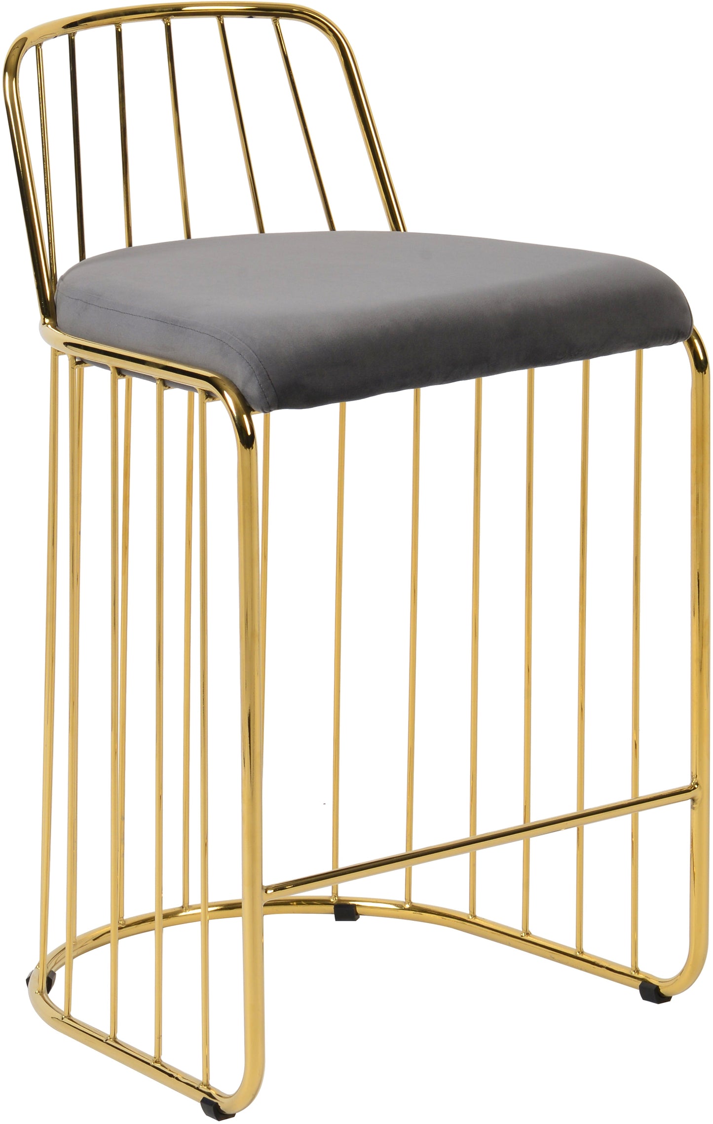 Gio Velvet Counter Stool - Furniture Depot