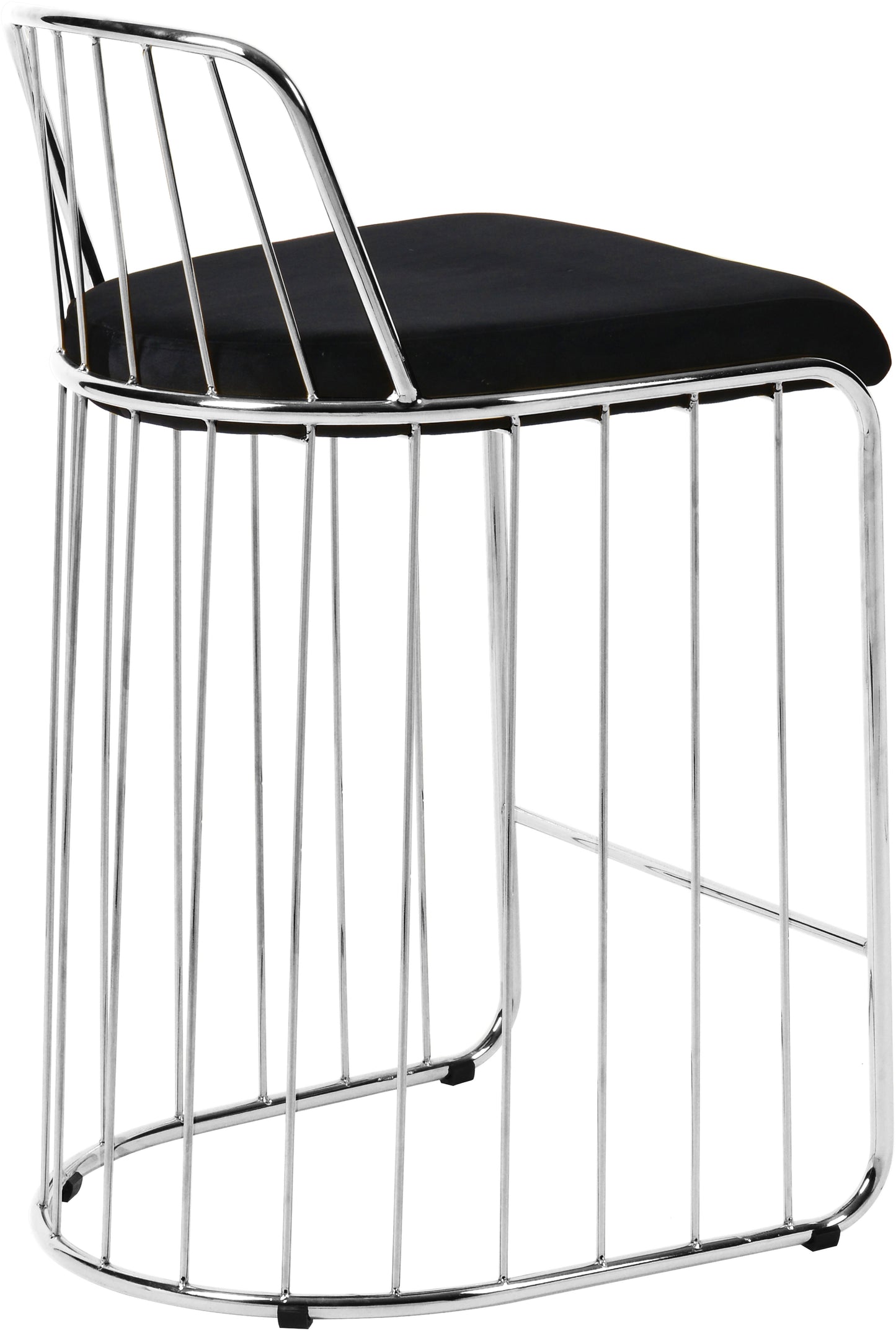 Gio Velvet Counter Stool - Furniture Depot