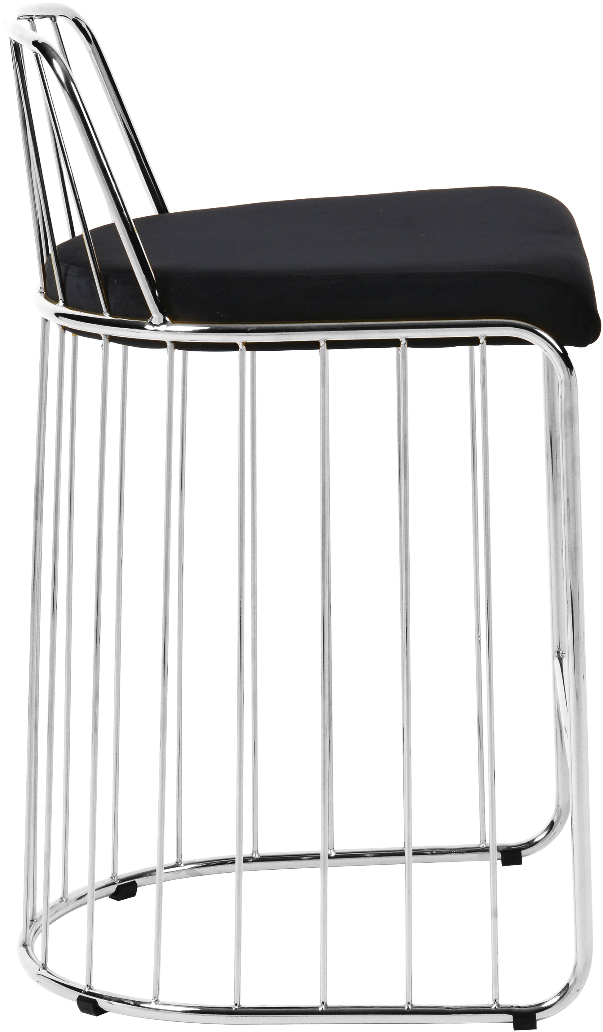 Gio Velvet Counter Stool - Furniture Depot
