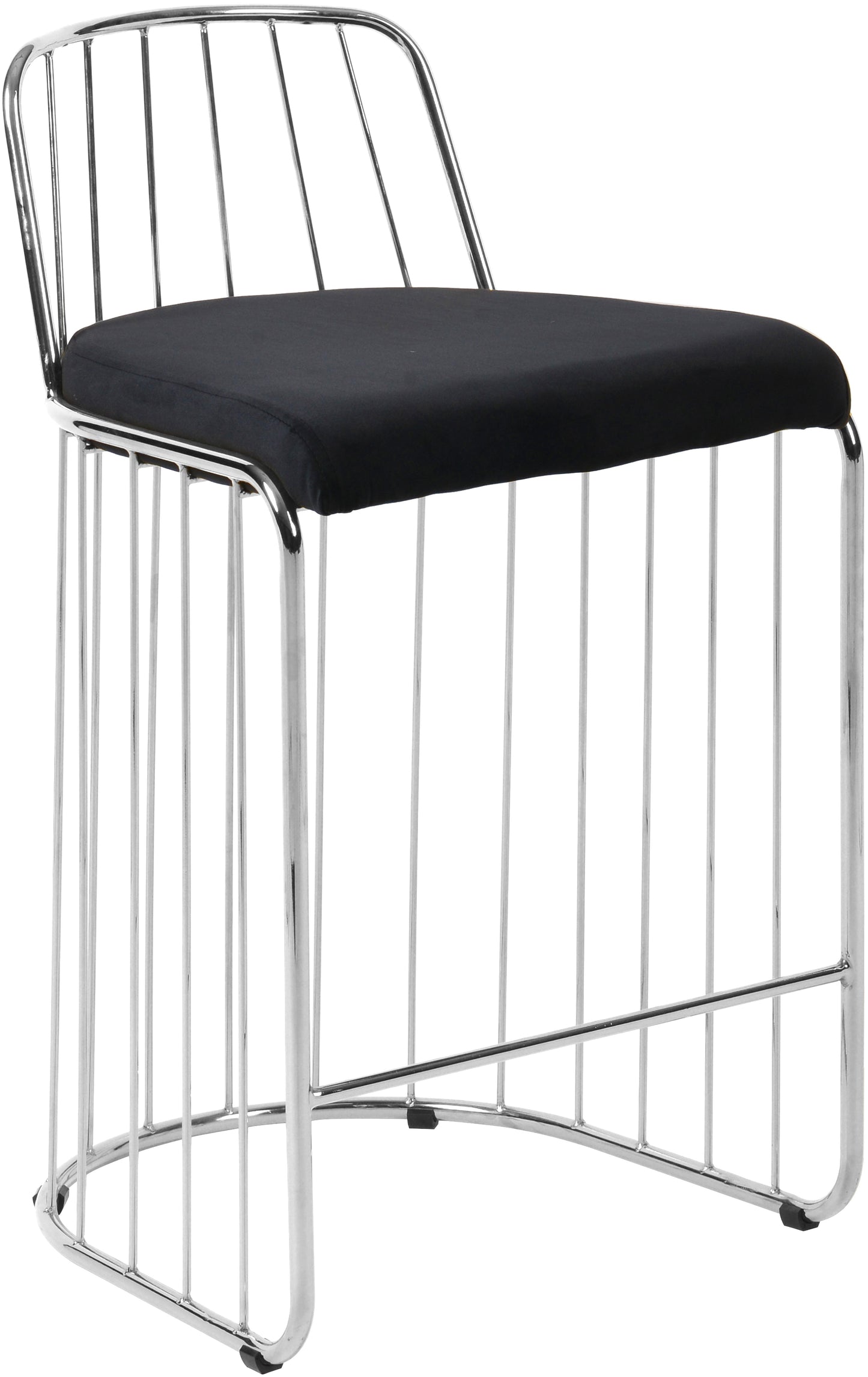 Gio Velvet Counter Stool - Furniture Depot