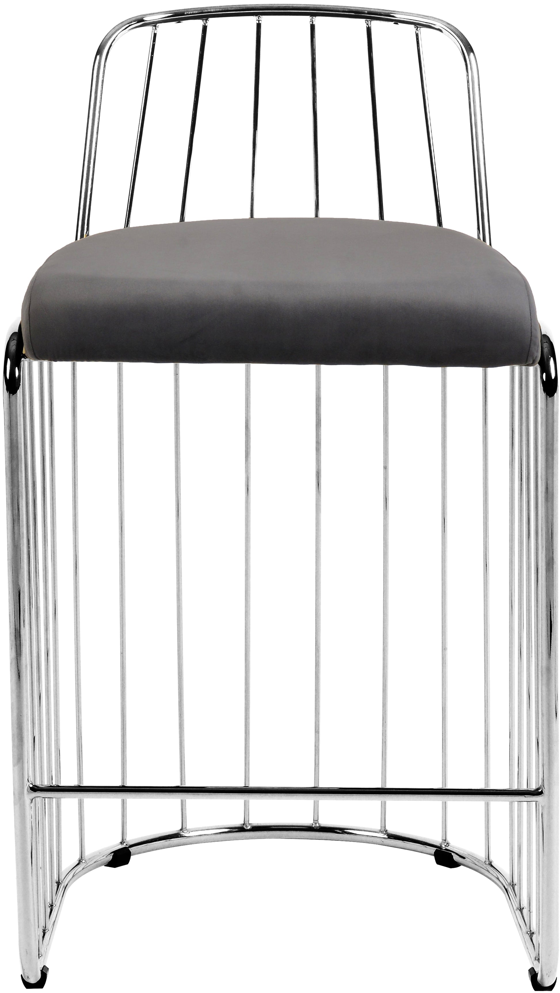 Gio Velvet Counter Stool - Furniture Depot