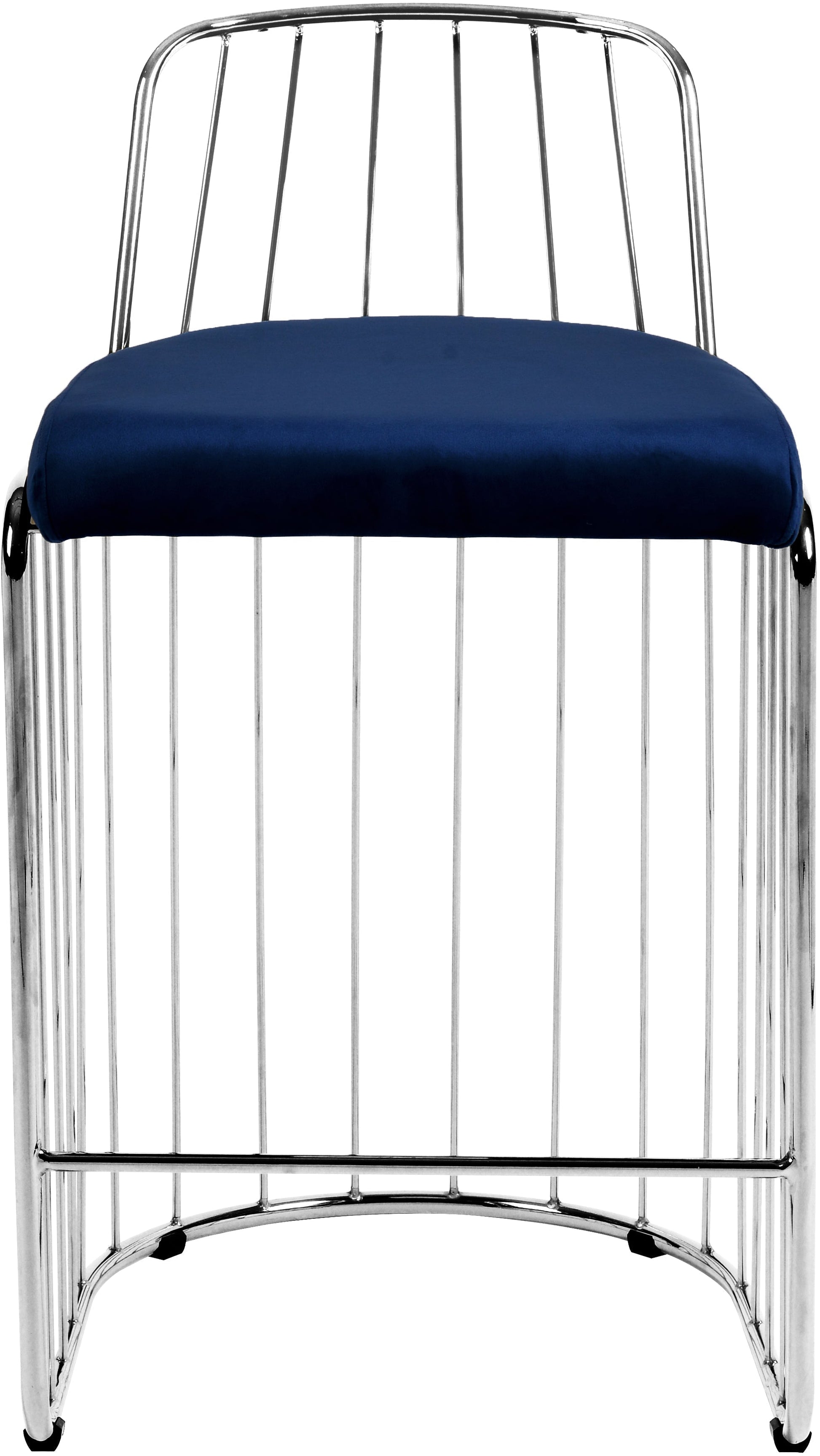 Gio Velvet Counter Stool - Furniture Depot