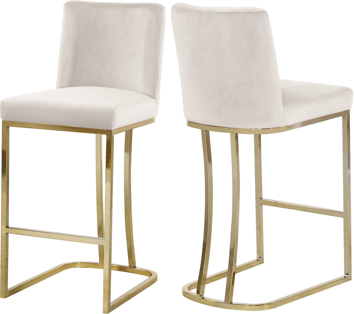 Heidi Velvet Stool - Furniture Depot