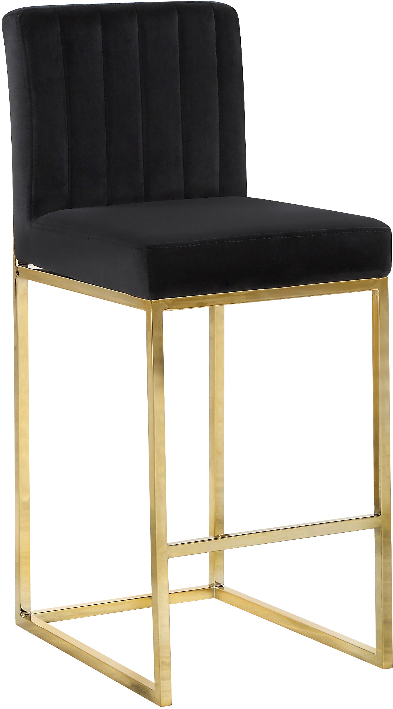 Giselle Velvet Stool - Furniture Depot