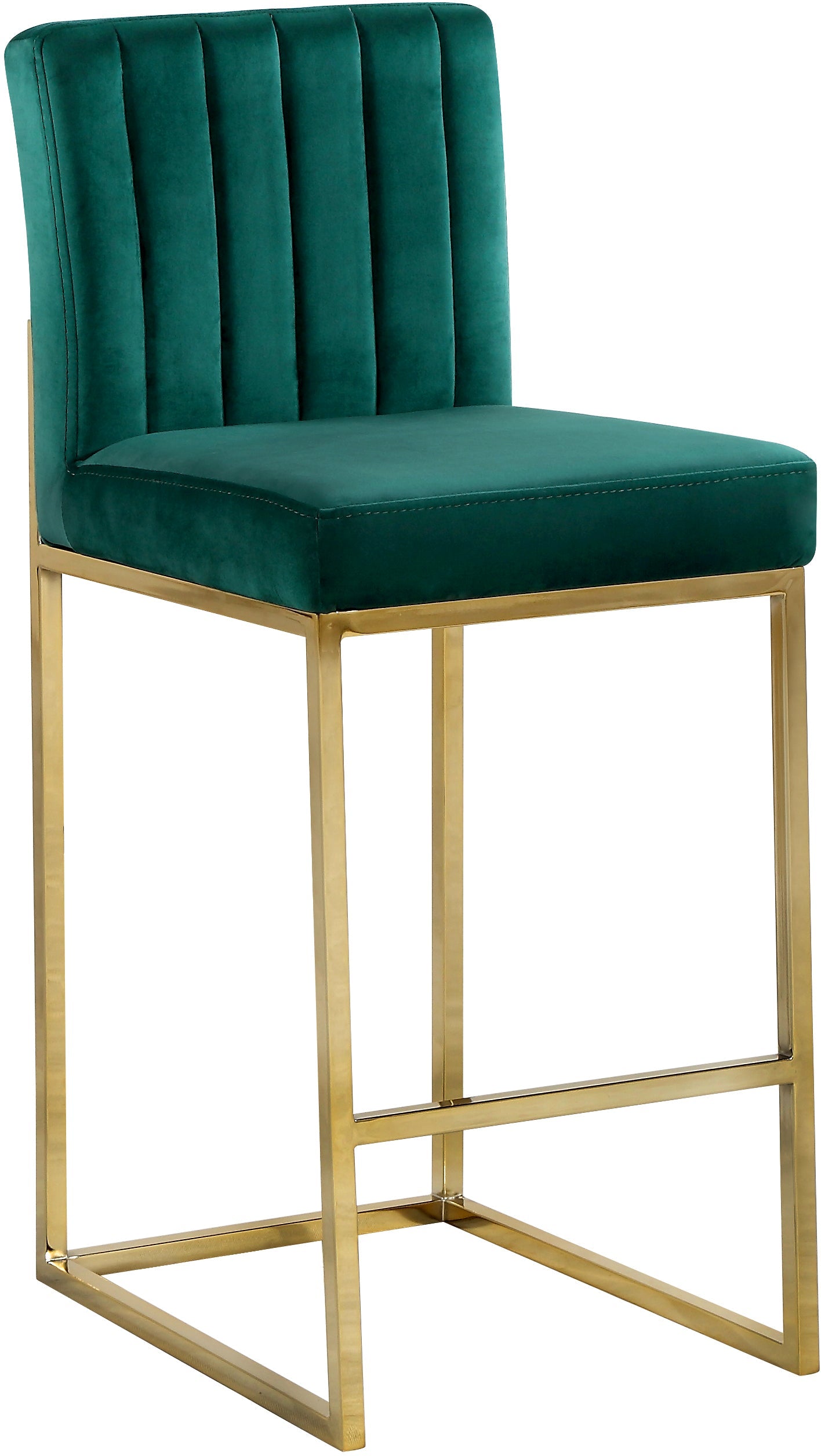Giselle Velvet Stool - Furniture Depot