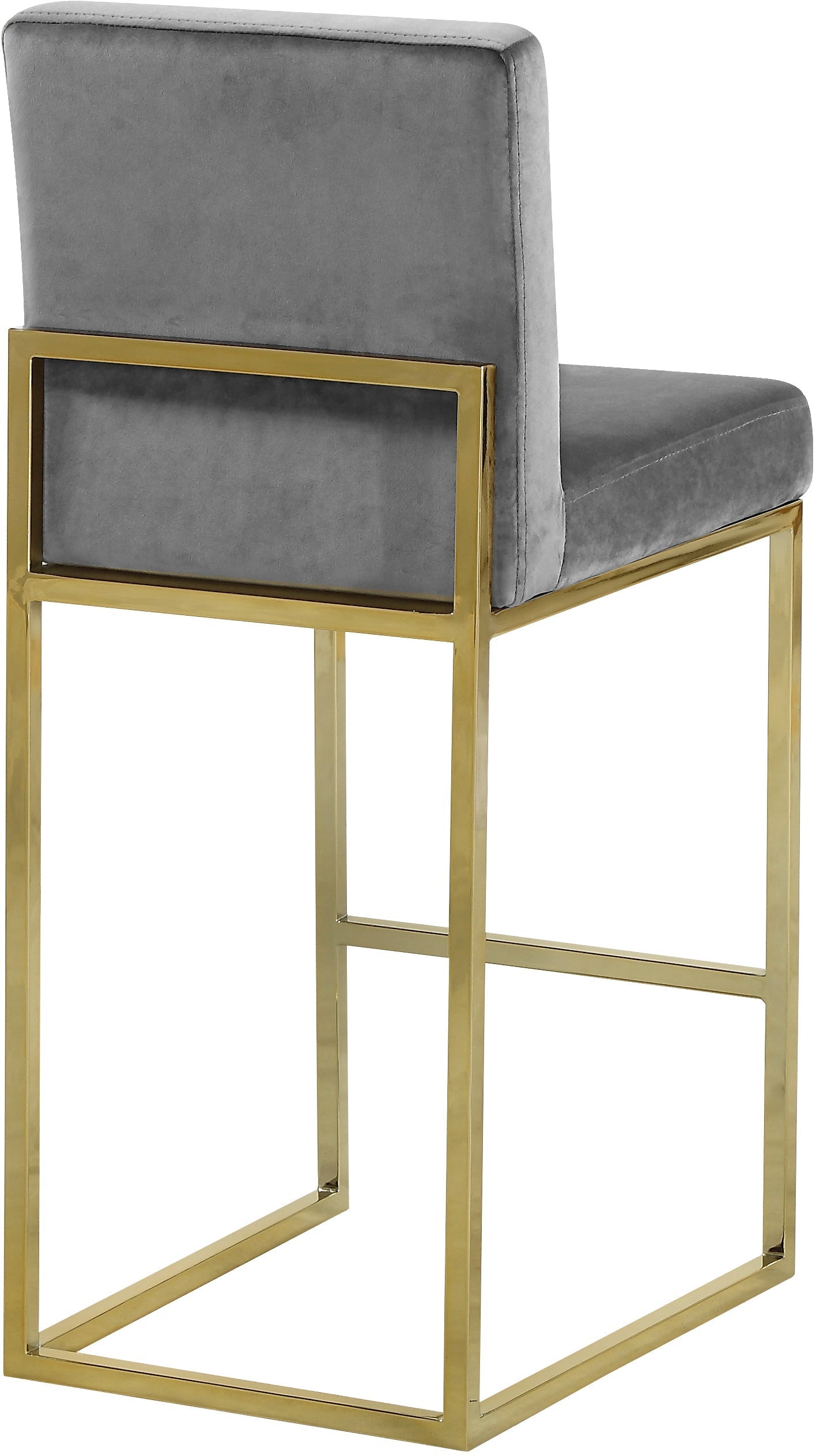 Giselle Velvet Stool - Furniture Depot