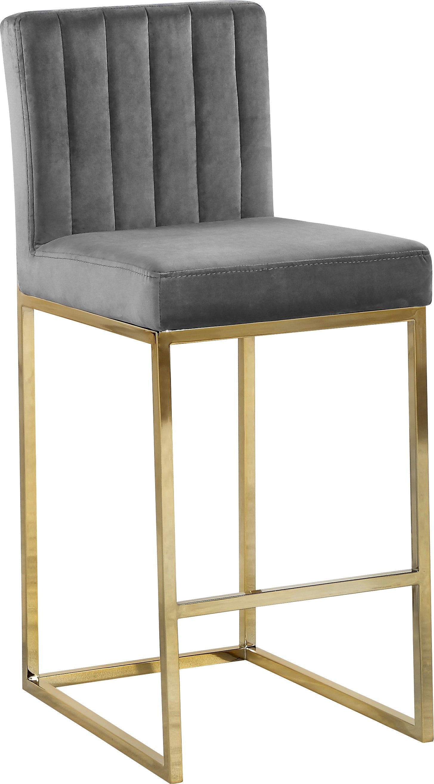 Giselle Velvet Stool - Furniture Depot