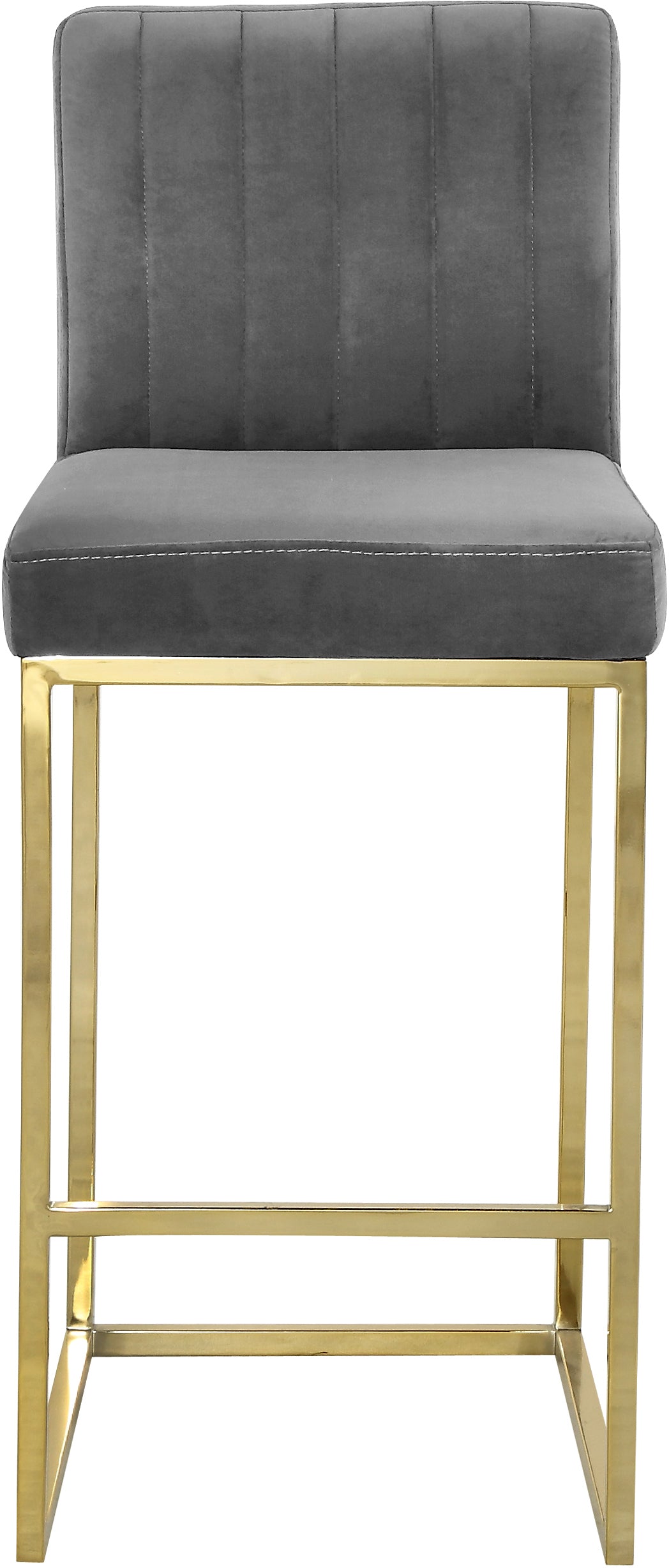 Giselle Velvet Stool - Furniture Depot