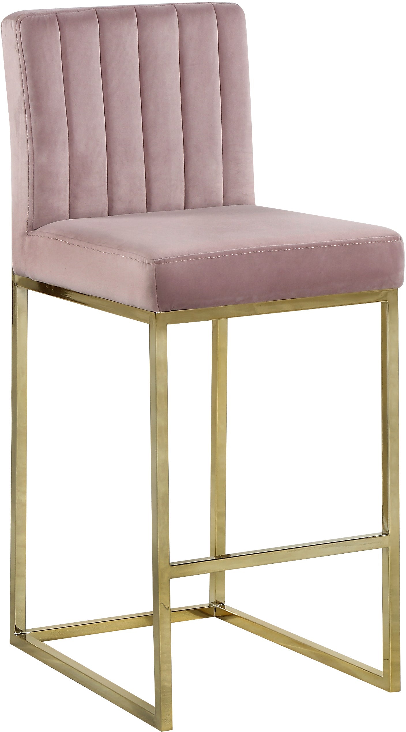 Giselle Velvet Stool - Furniture Depot
