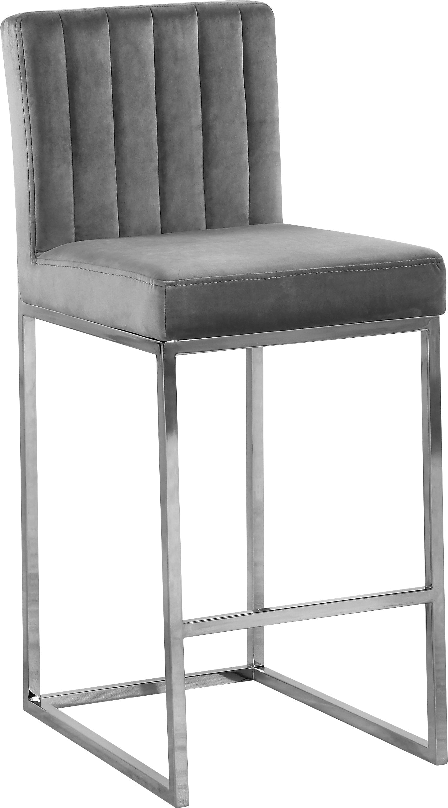 Giselle Velvet Stool - Furniture Depot