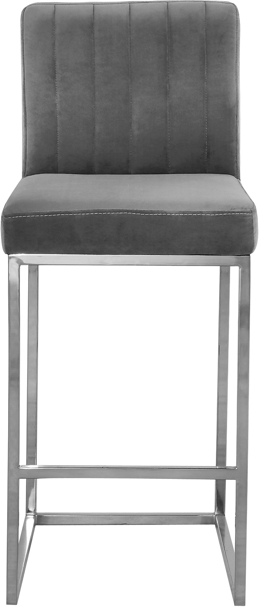 Giselle Velvet Stool - Furniture Depot