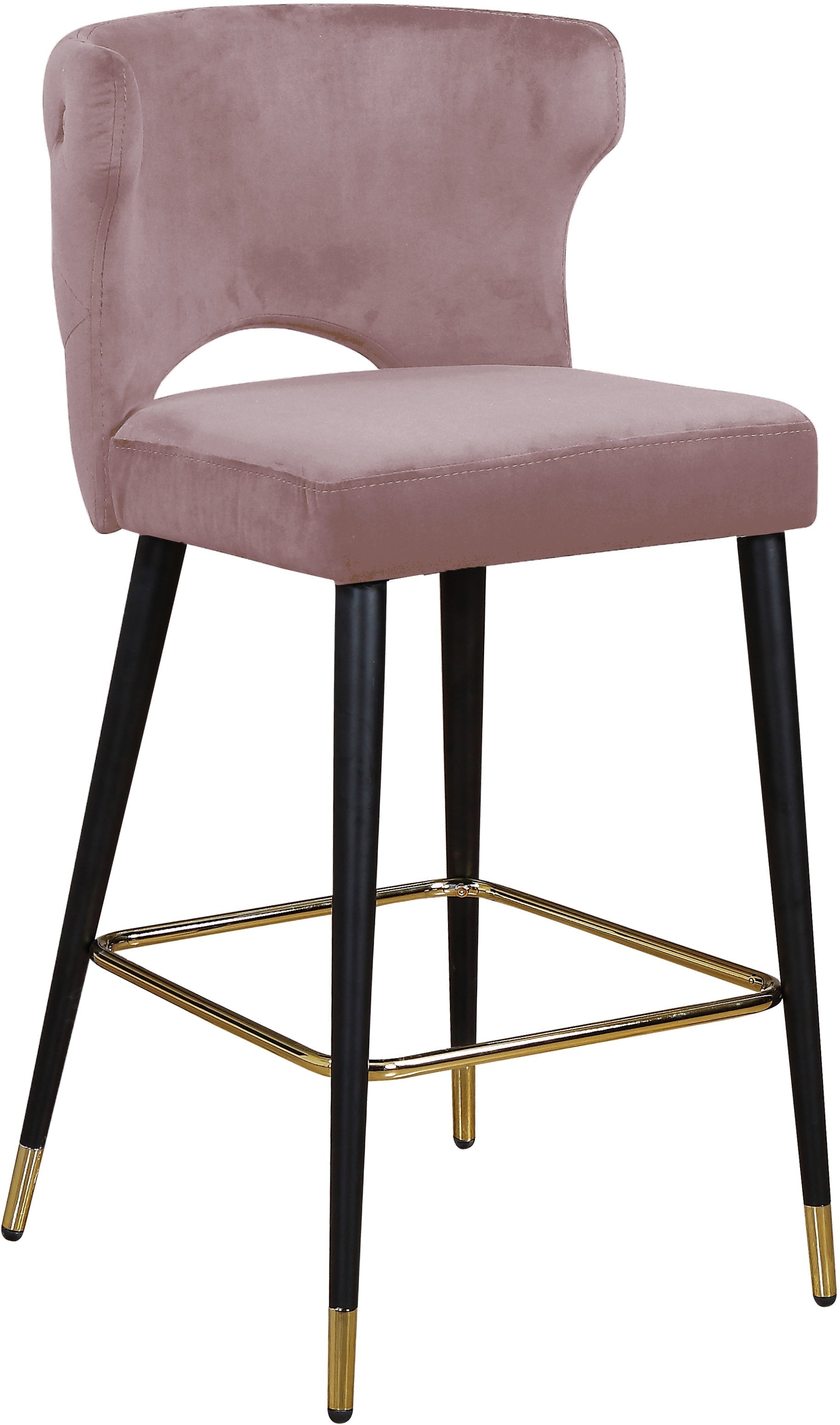 Kelly Velvet Stool - Furniture Depot