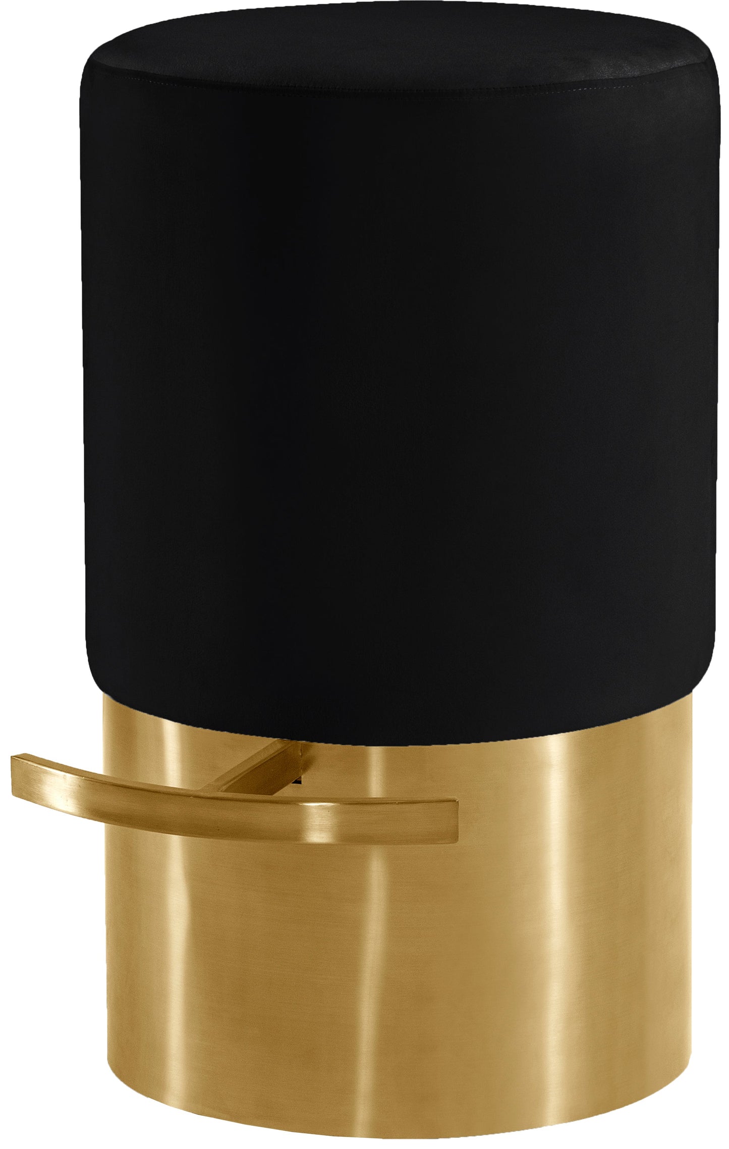 Liv Black Velvet Stool - Furniture Depot (7679017156856)