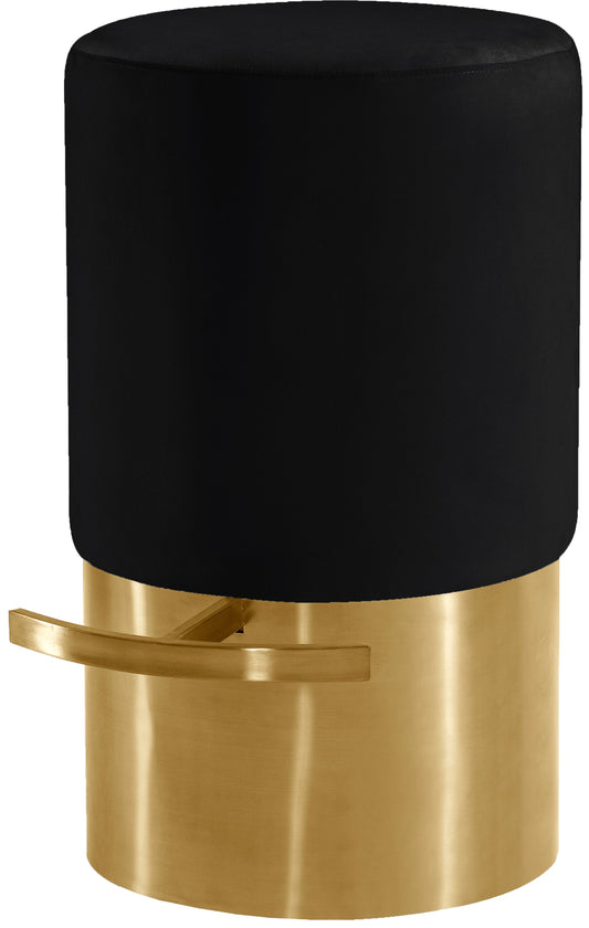 Liv Black Velvet Stool - Furniture Depot (7679017156856)