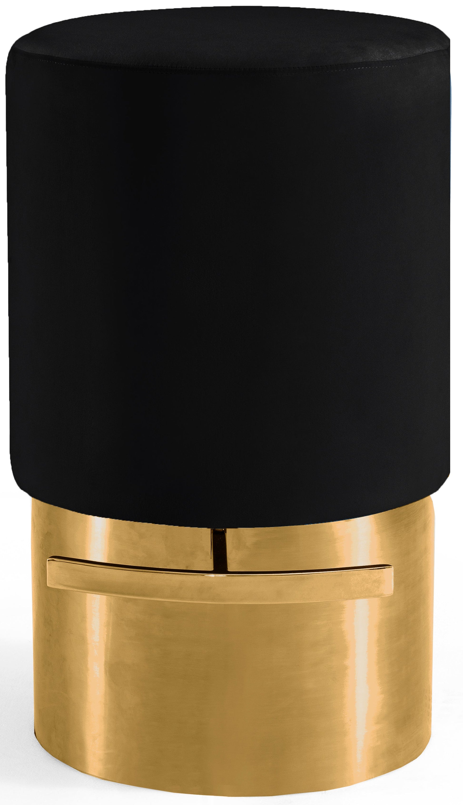 Liv Black Velvet Stool - Furniture Depot (7679017156856)