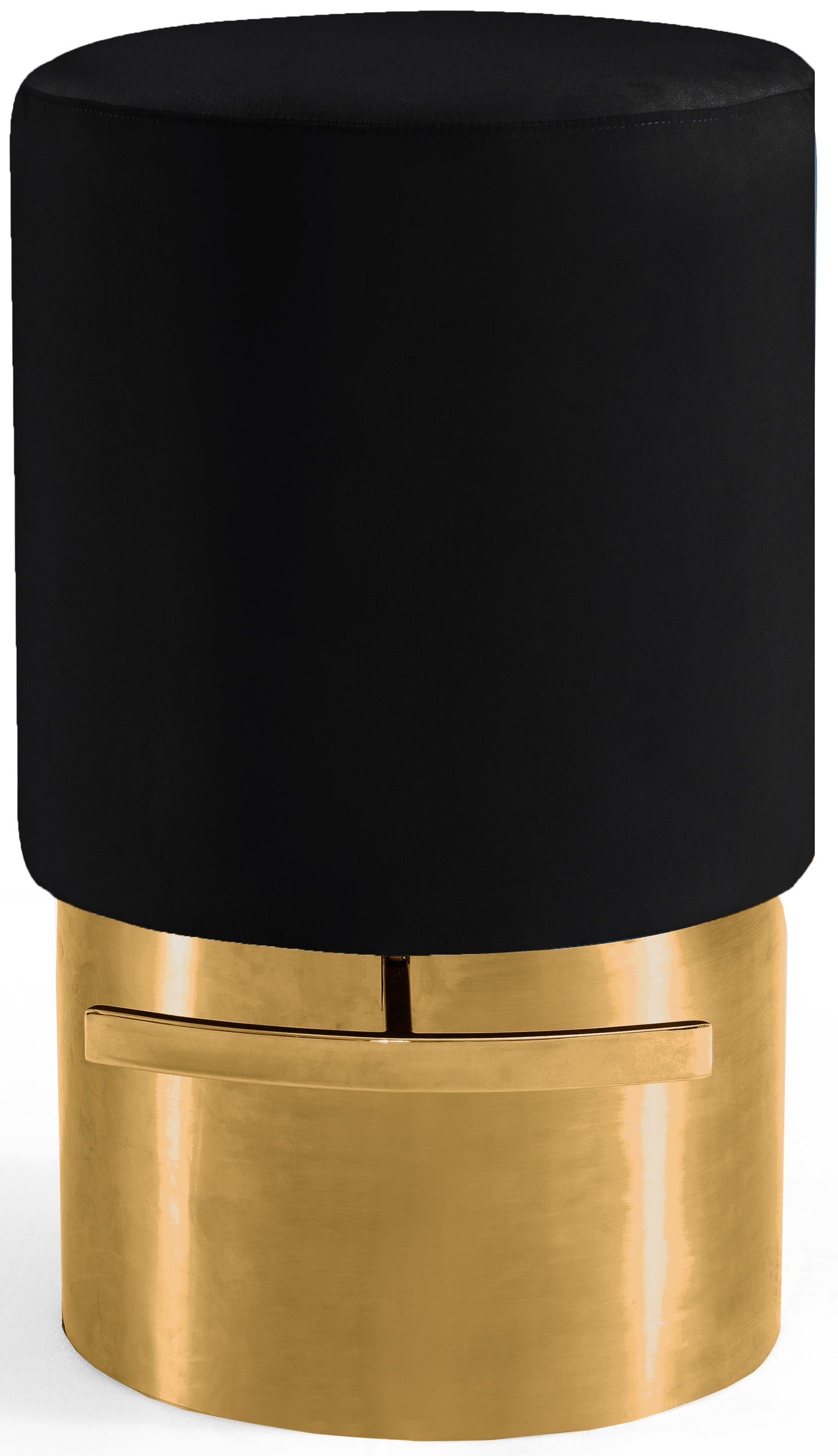 Liv Black Velvet Stool - Furniture Depot (7679017156856)