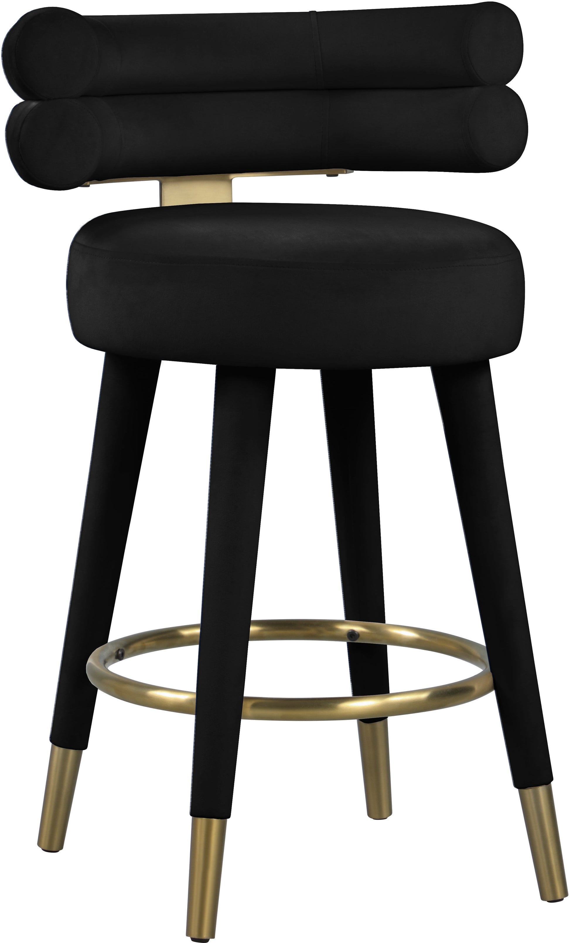 Fitzroy Velvet Counter Stool - Furniture Depot (7679017189624)